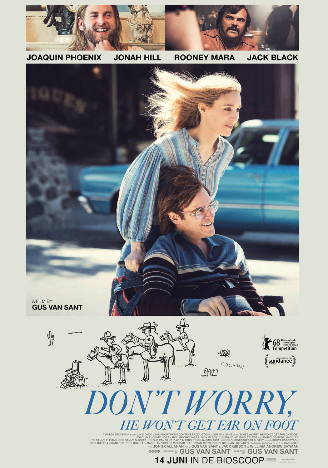 Extra Large Movie Poster Image for Don't Worry, He Won't Get Far on Foot (#3 of 5)