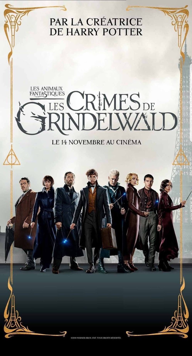 Fantastic Beasts The Crimes of Grindelwald Movie Poster 24x36 Barebone v15 