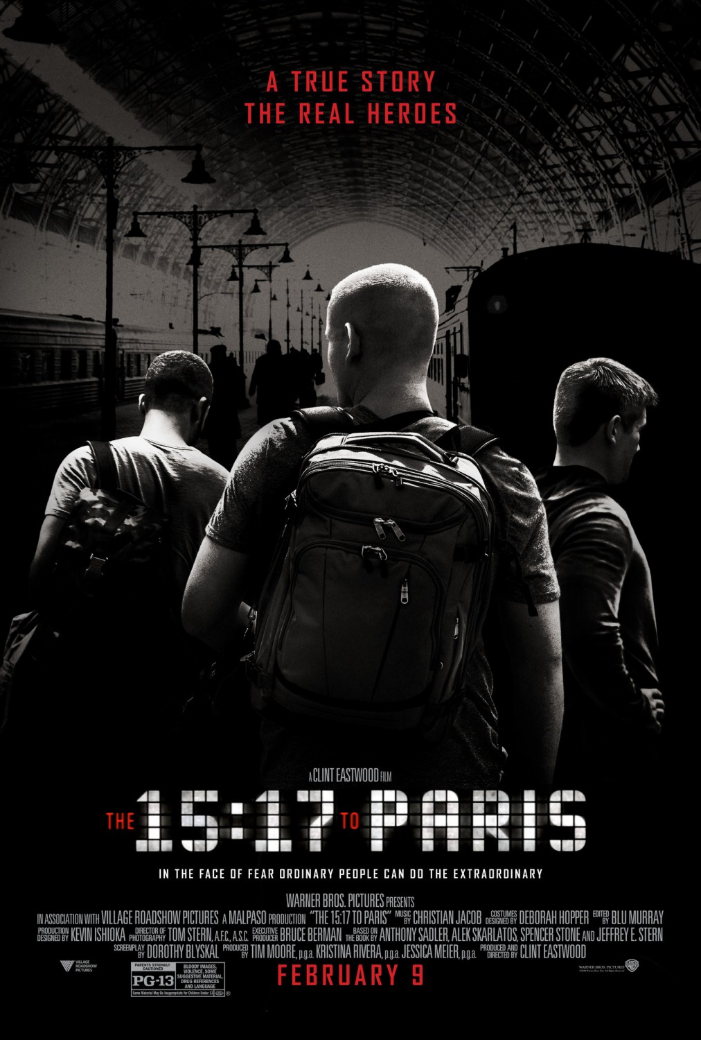 Extra Large Movie Poster Image for The 15:17 to Paris 