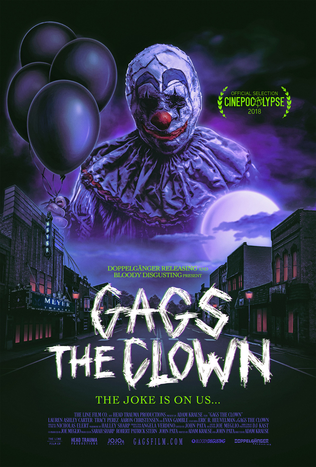 Extra Large Movie Poster Image for Gags The Clown 