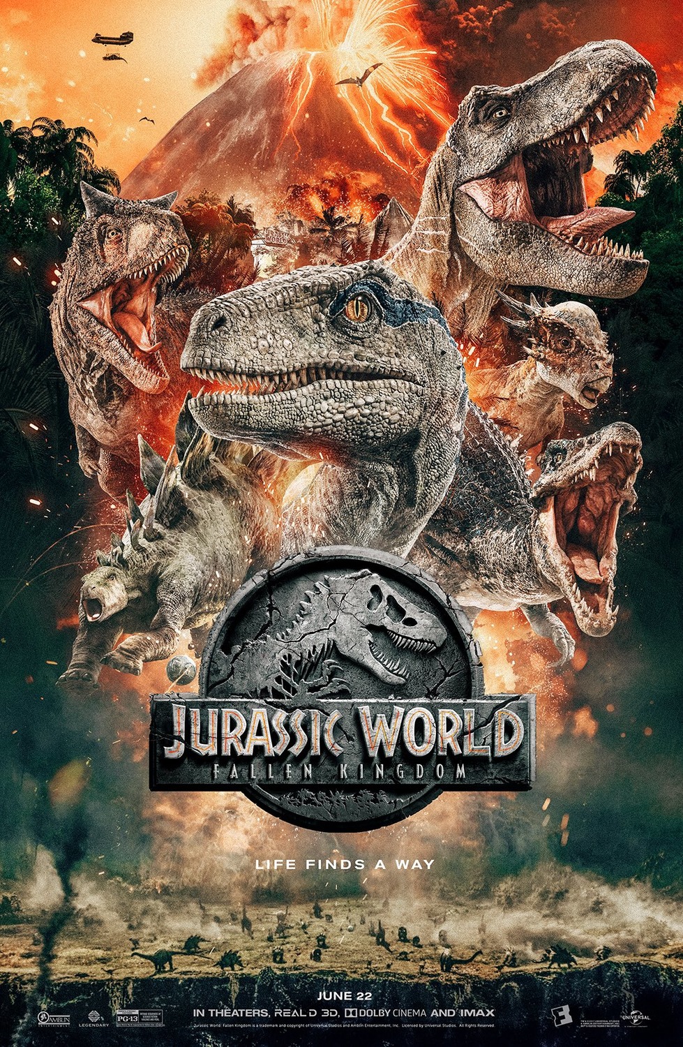 Extra Large Movie Poster Image for Jurassic World: Fallen Kingdom (#7 of 8)