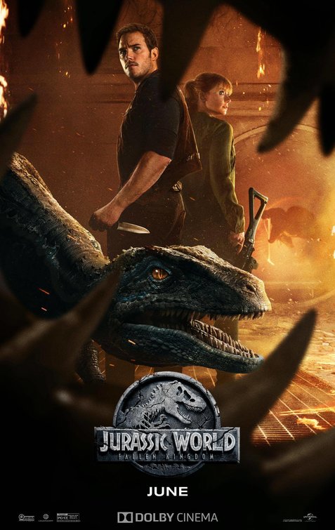 Jurassic World Fallen Kingdom Movie Poster New HQ Art Print 21×14" 27×40" 32×48" 