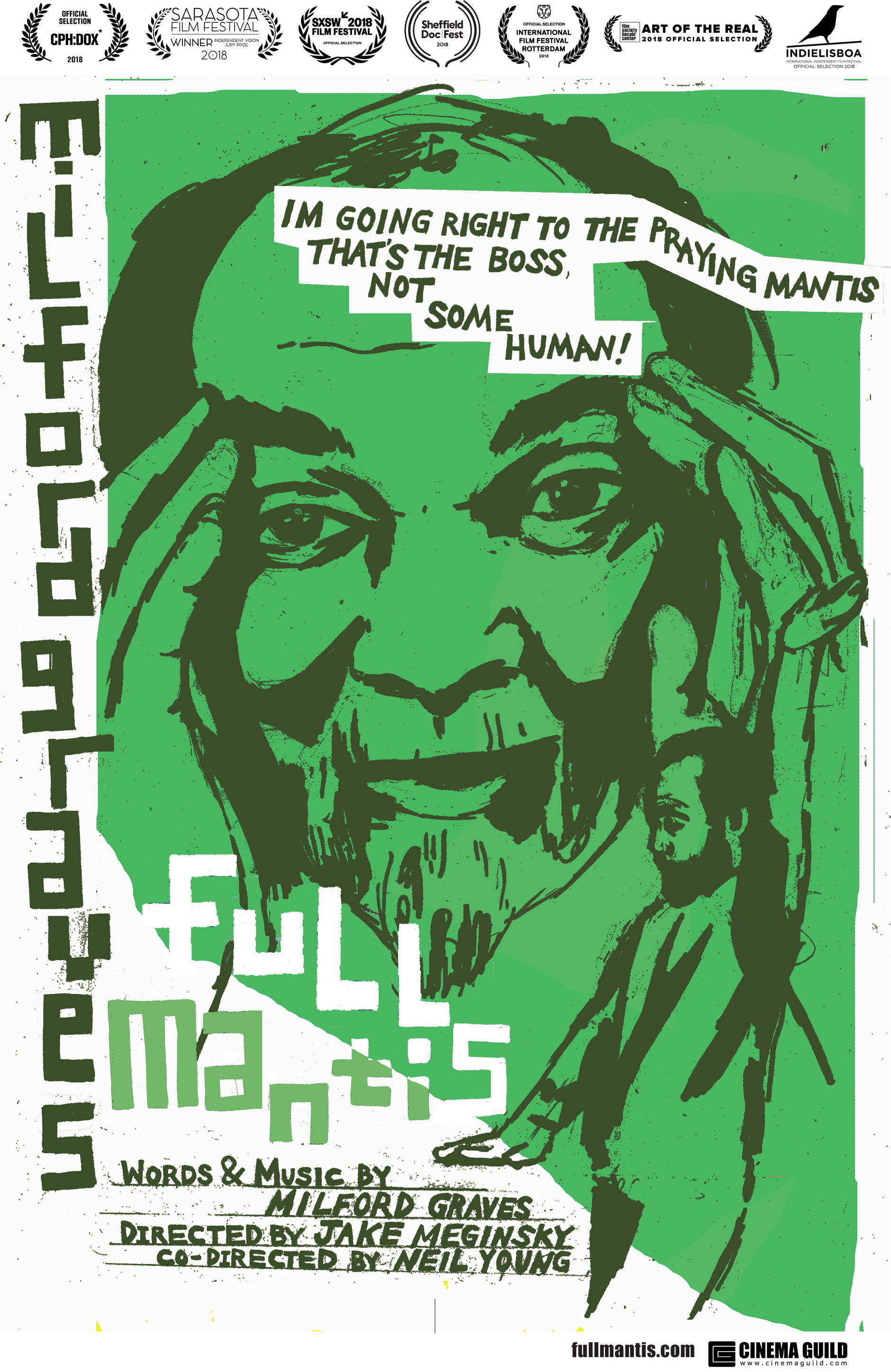 Mega Sized Movie Poster Image for Milford Graves Full Mantis 
