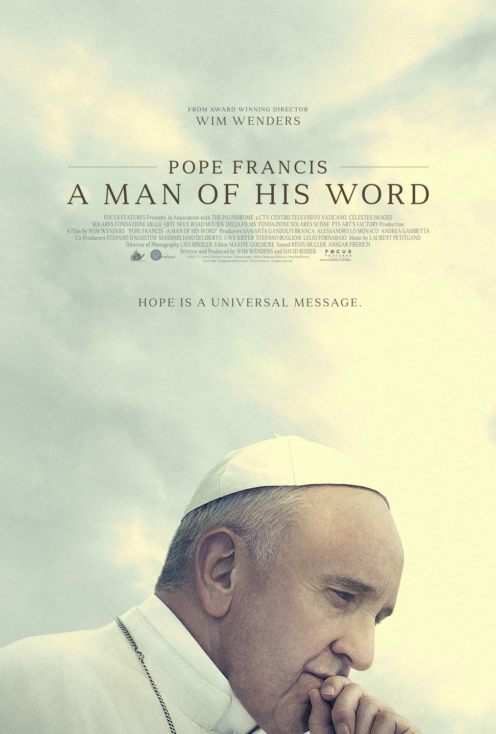 Extra Large Movie Poster Image for Pope Francis: A Man of His Word 