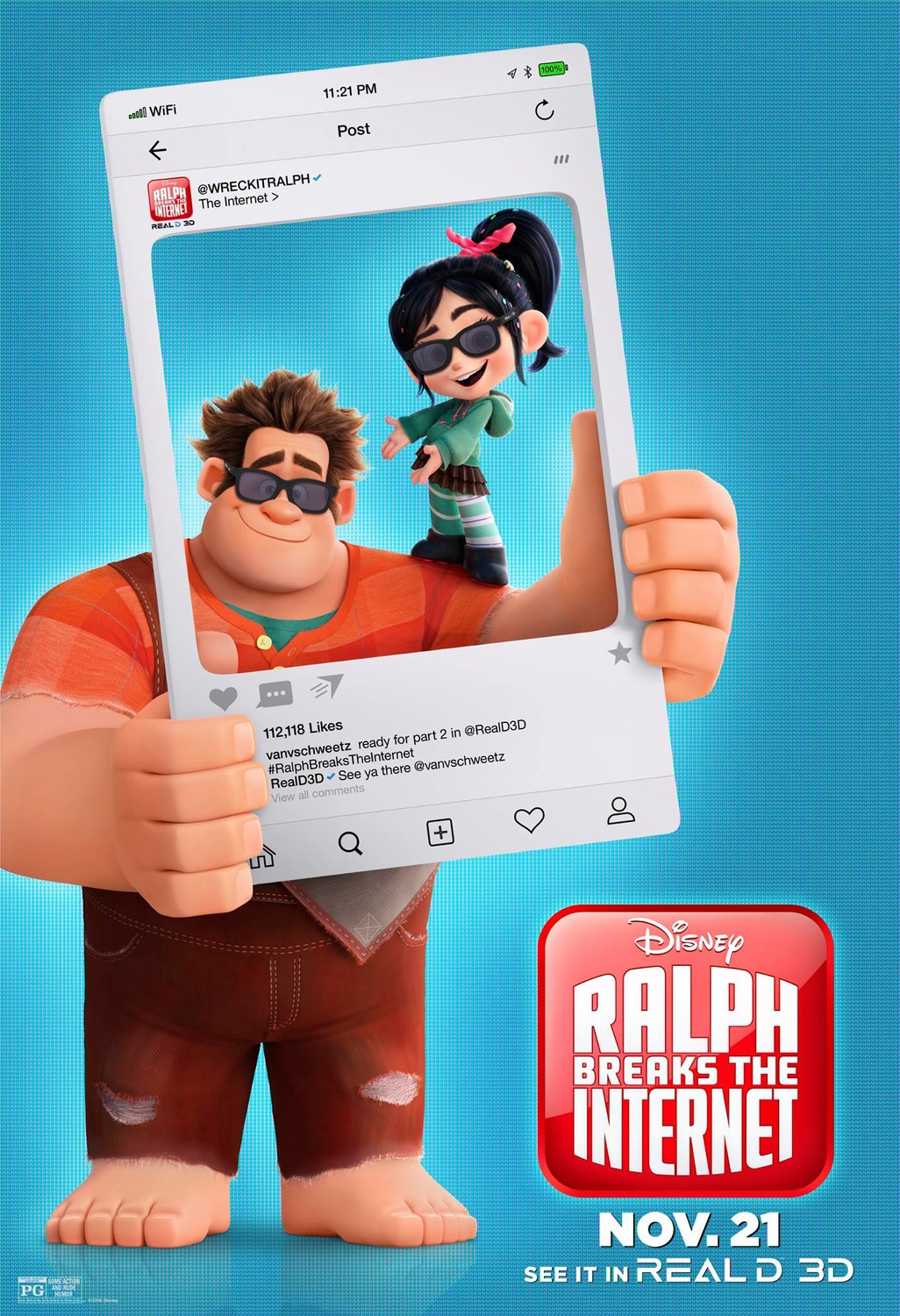 Extra Large Movie Poster Image for Ralph Breaks the Internet: Wreck-It Ralph 2 (#18 of 28)