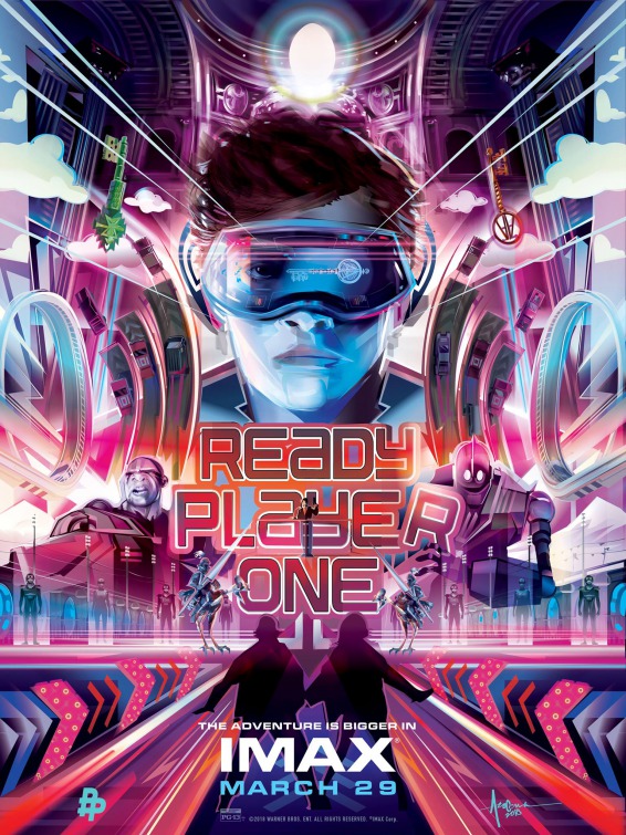 Details about  / 20A273 Ready Player One 2018 A Steven Spielberg Film Art Poster Silk Deco