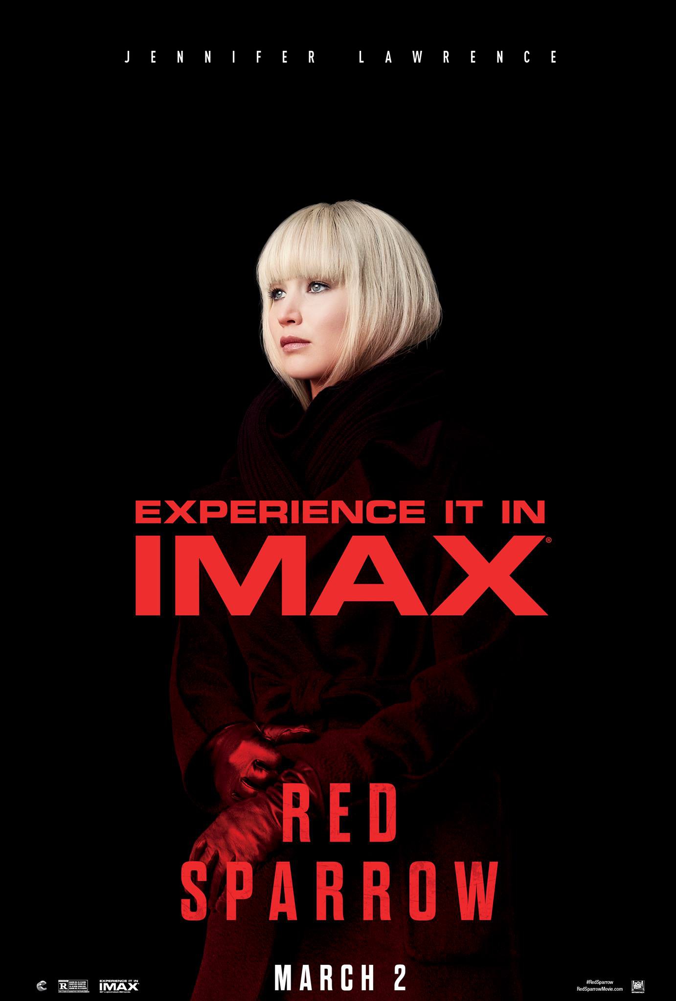 Mega Sized Movie Poster Image for Red Sparrow (#3 of 4)