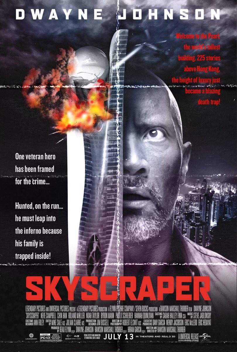 Extra Large Movie Poster Image for Skyscraper (#5 of 7)