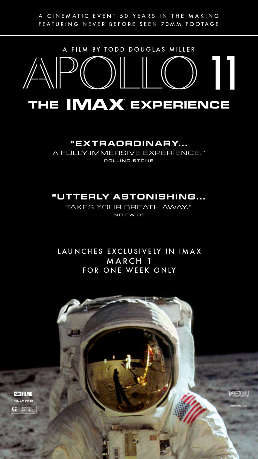 Extra Large Movie Poster Image for Apollo 11 (#2 of 4)
