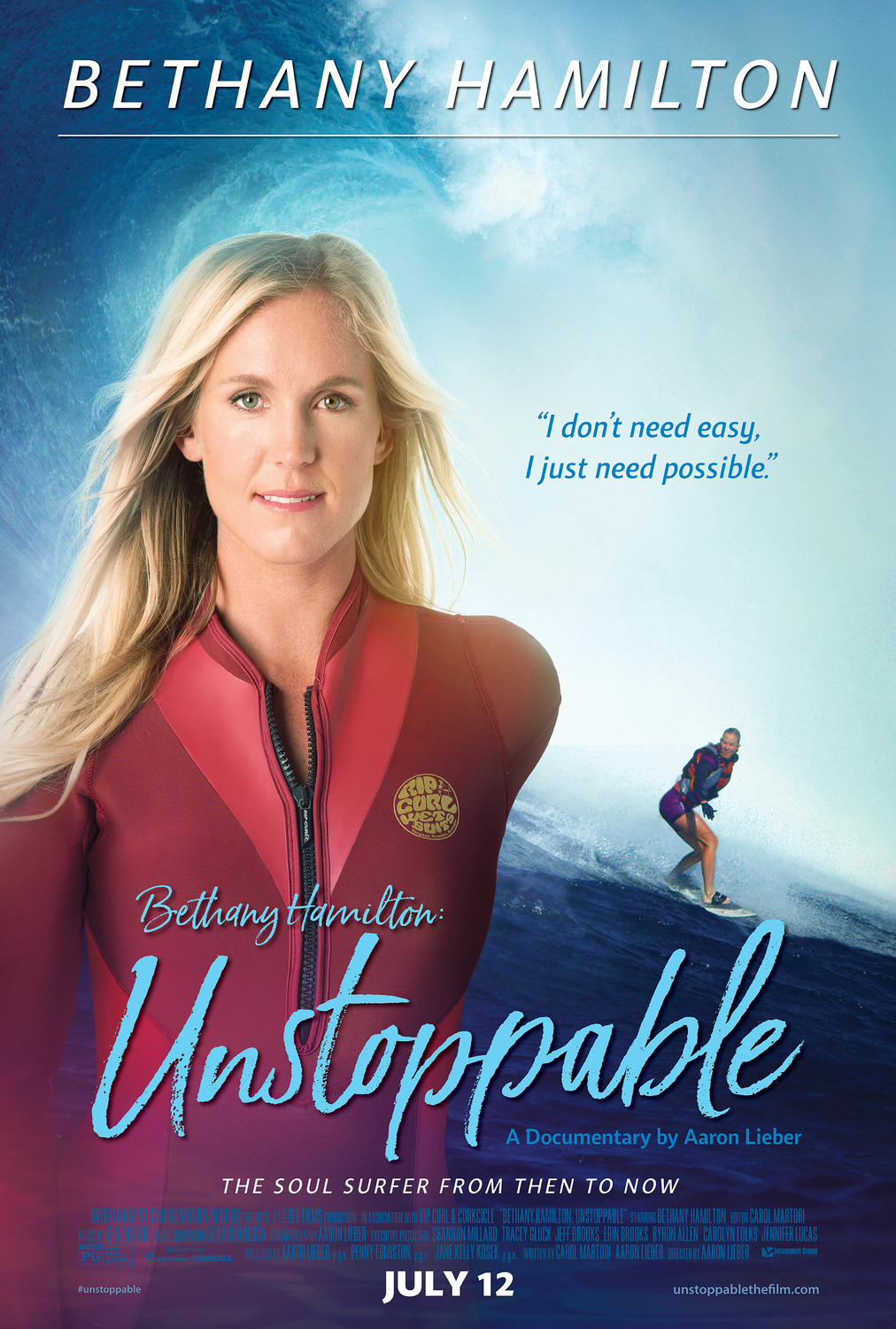 Extra Large Movie Poster Image for Bethany Hamilton: Unstoppable 