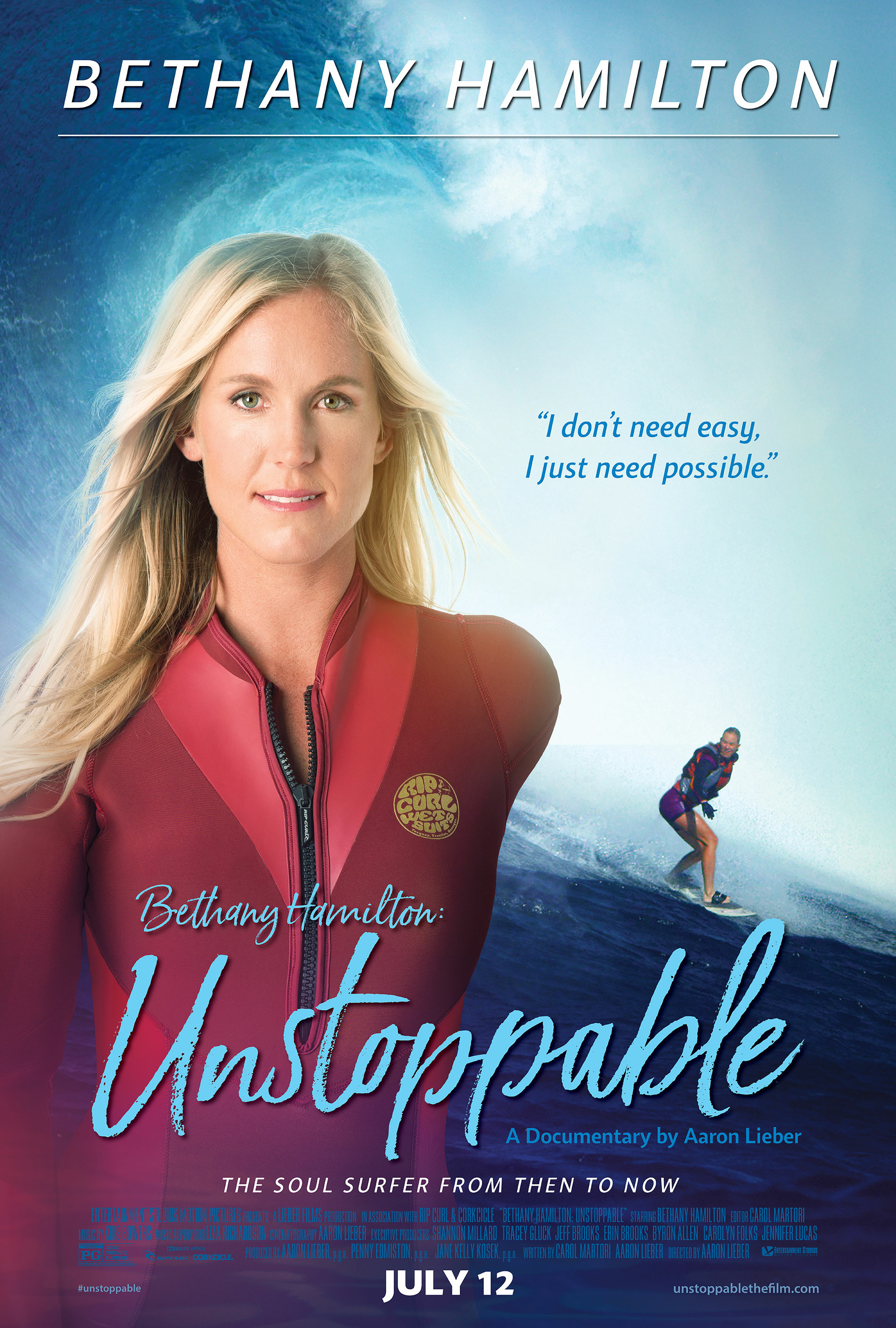 Mega Sized Movie Poster Image for Bethany Hamilton: Unstoppable 