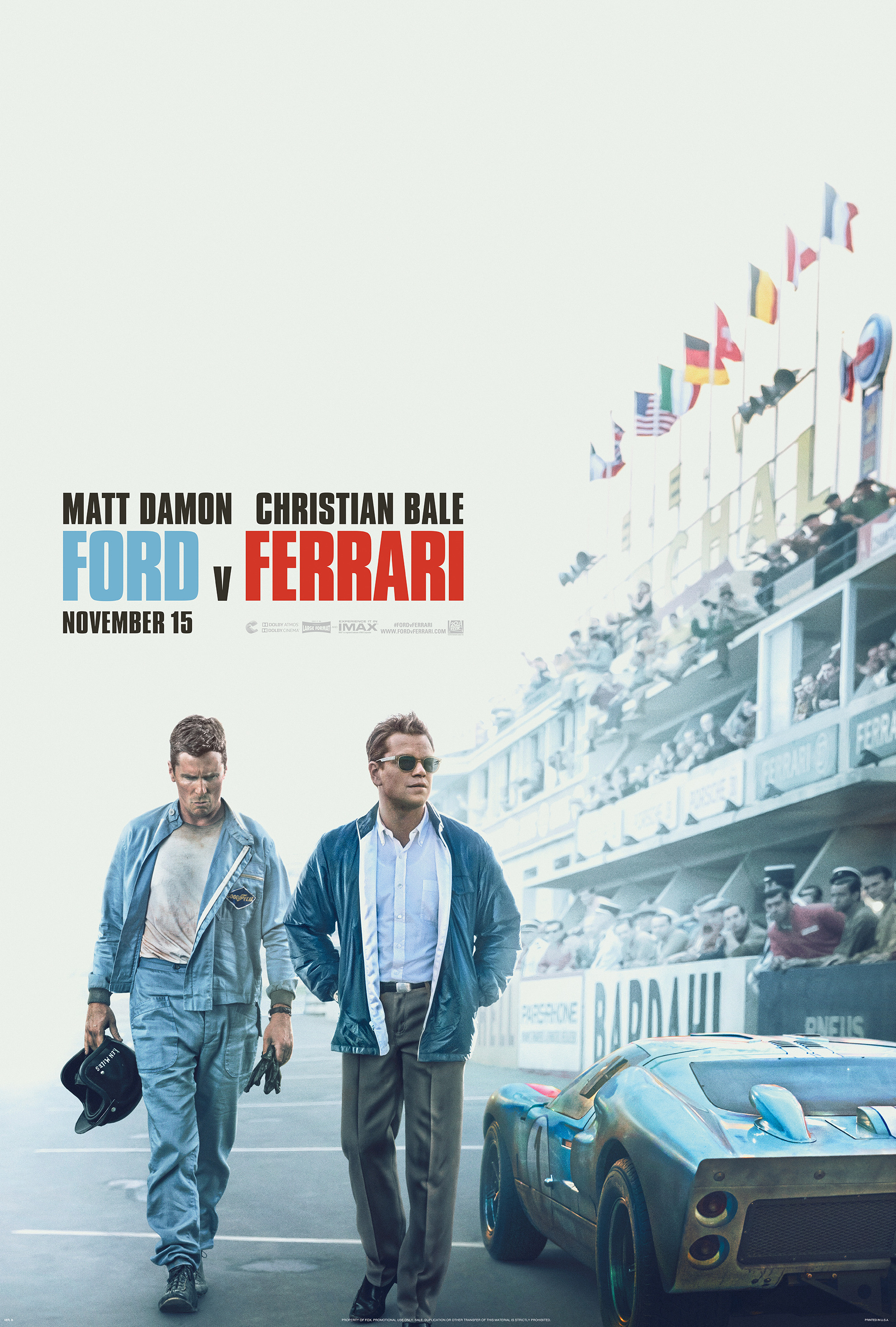 Mega Sized Movie Poster Image for Ford v. Ferrari (#2 of 11)