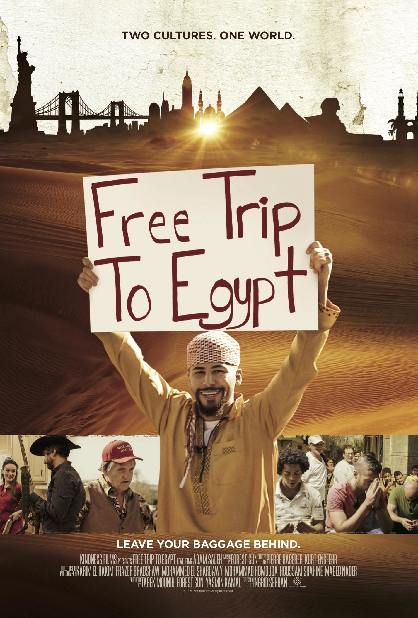 Mega Sized Movie Poster Image for Free Trip to Egypt 