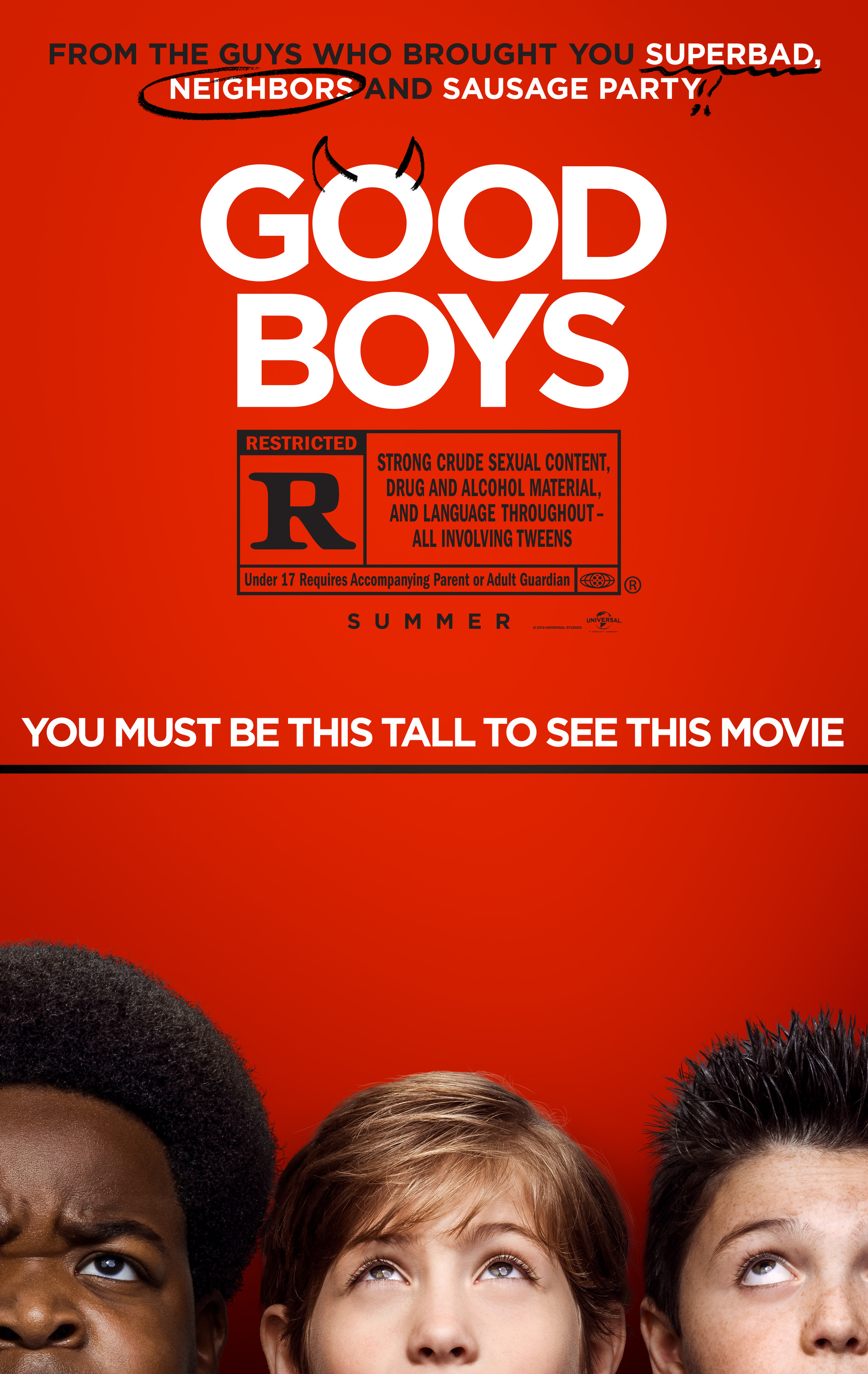 Mega Sized Movie Poster Image for Good Boys 