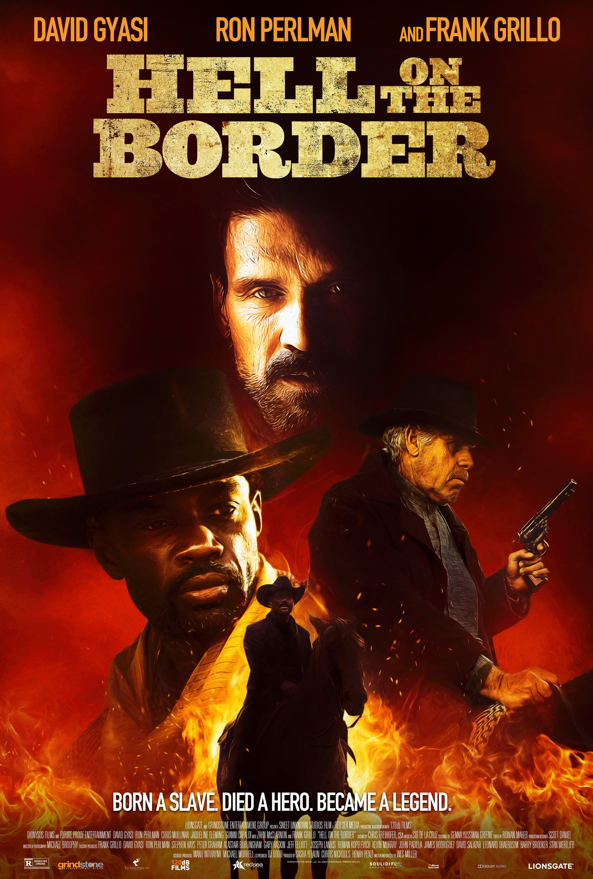 Mega Sized Movie Poster Image for Hell on the Border 