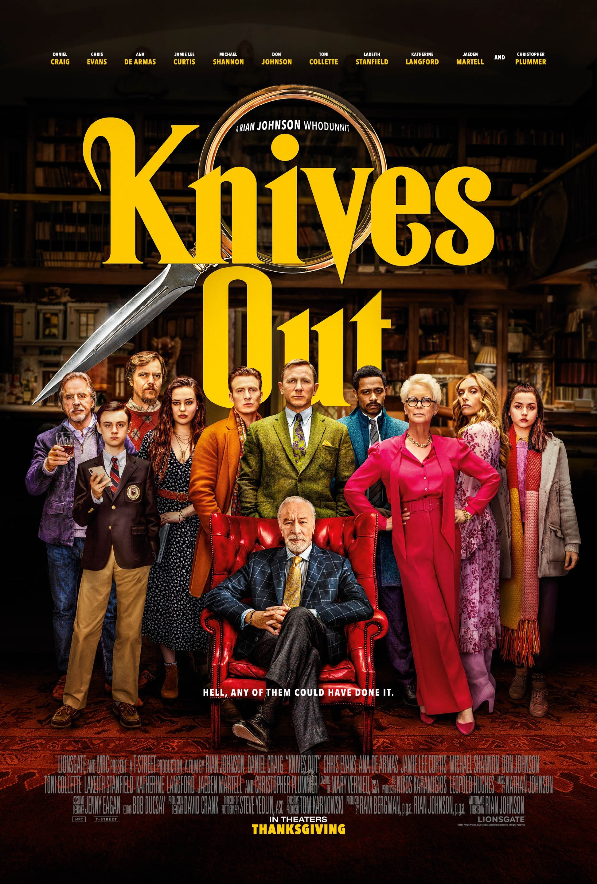 Mega Sized Movie Poster Image for Knives Out (#13 of 15)