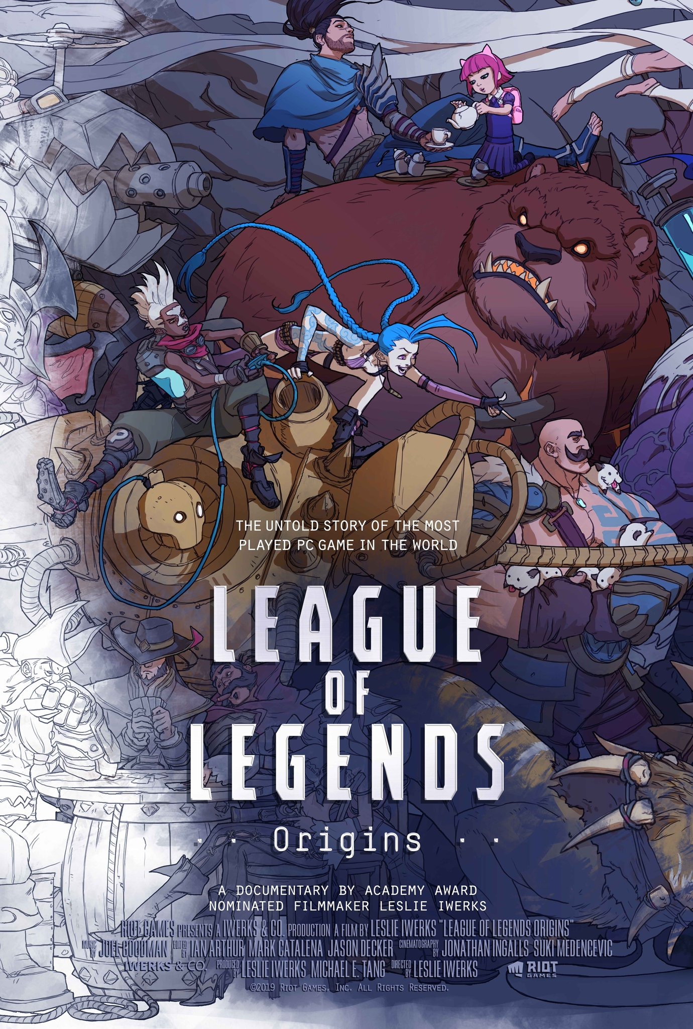 Mega Sized Movie Poster Image for League of Legends Origins 