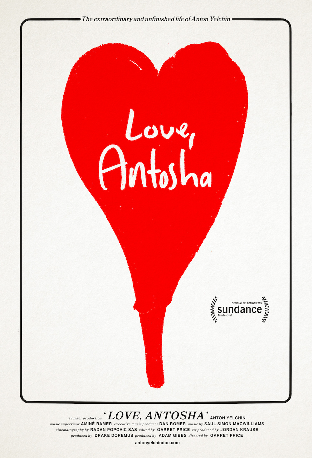 Extra Large Movie Poster Image for Love, Antosha (#2 of 2)