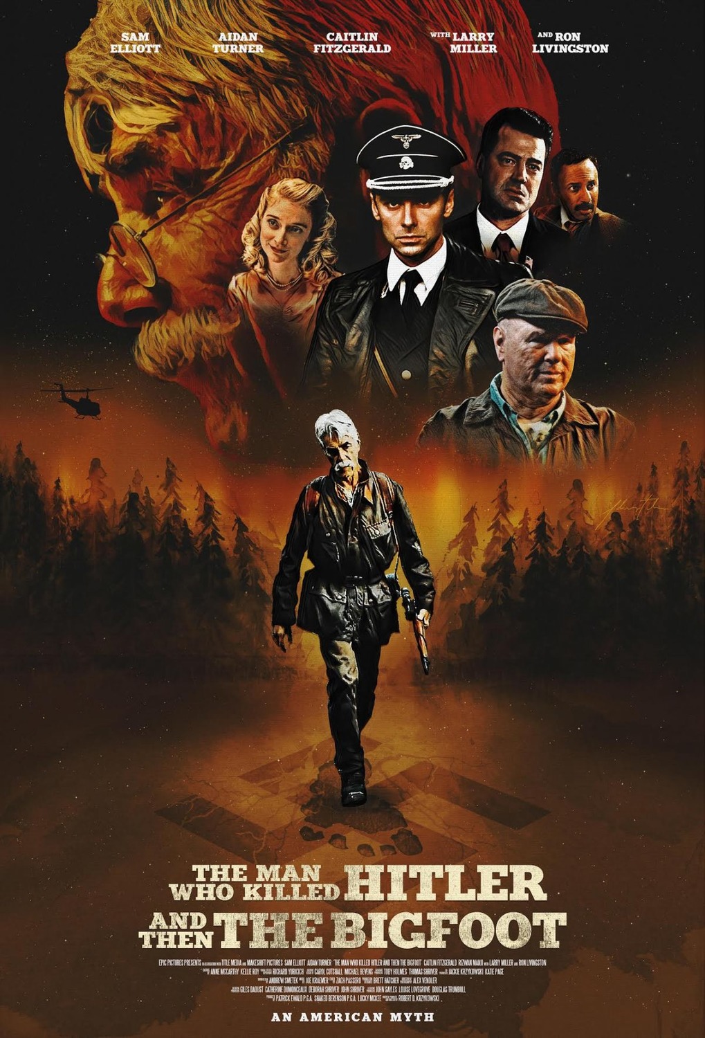 Extra Large Movie Poster Image for The Man Who Killed Hitler and then The Bigfoot 