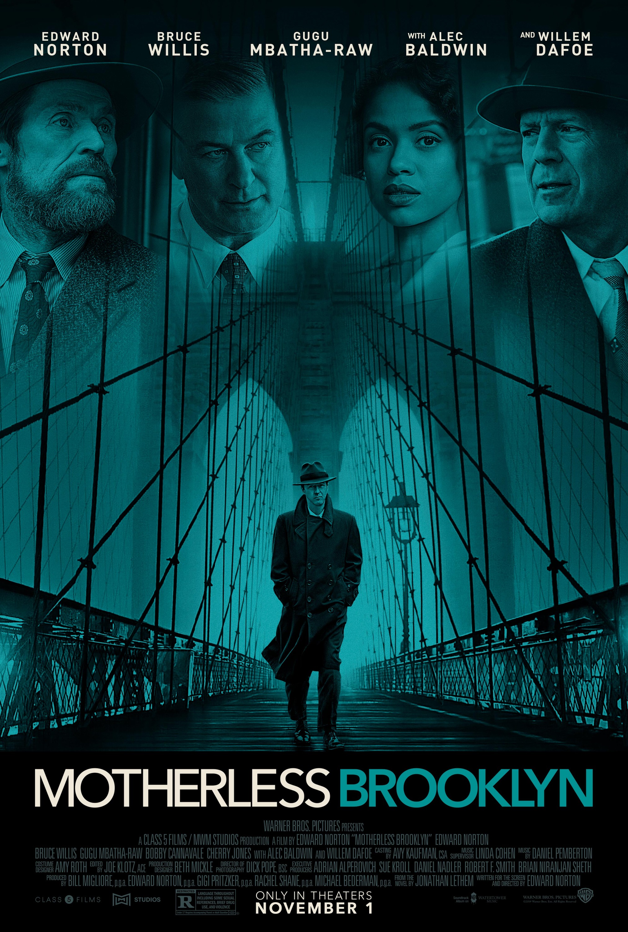Mega Sized Movie Poster Image for Motherless Brooklyn (#2 of 3)