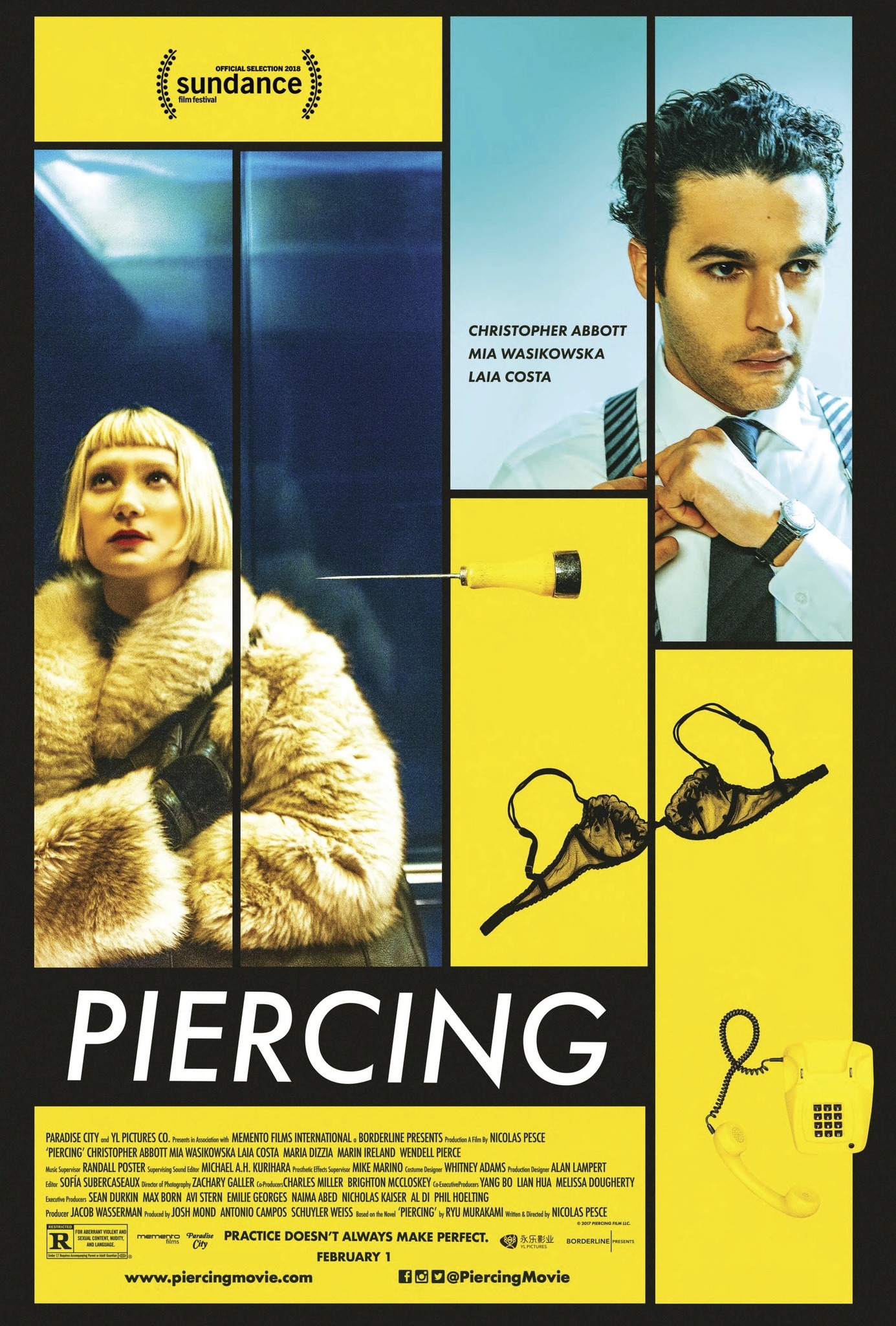 Mega Sized Movie Poster Image for Piercing (#2 of 2)