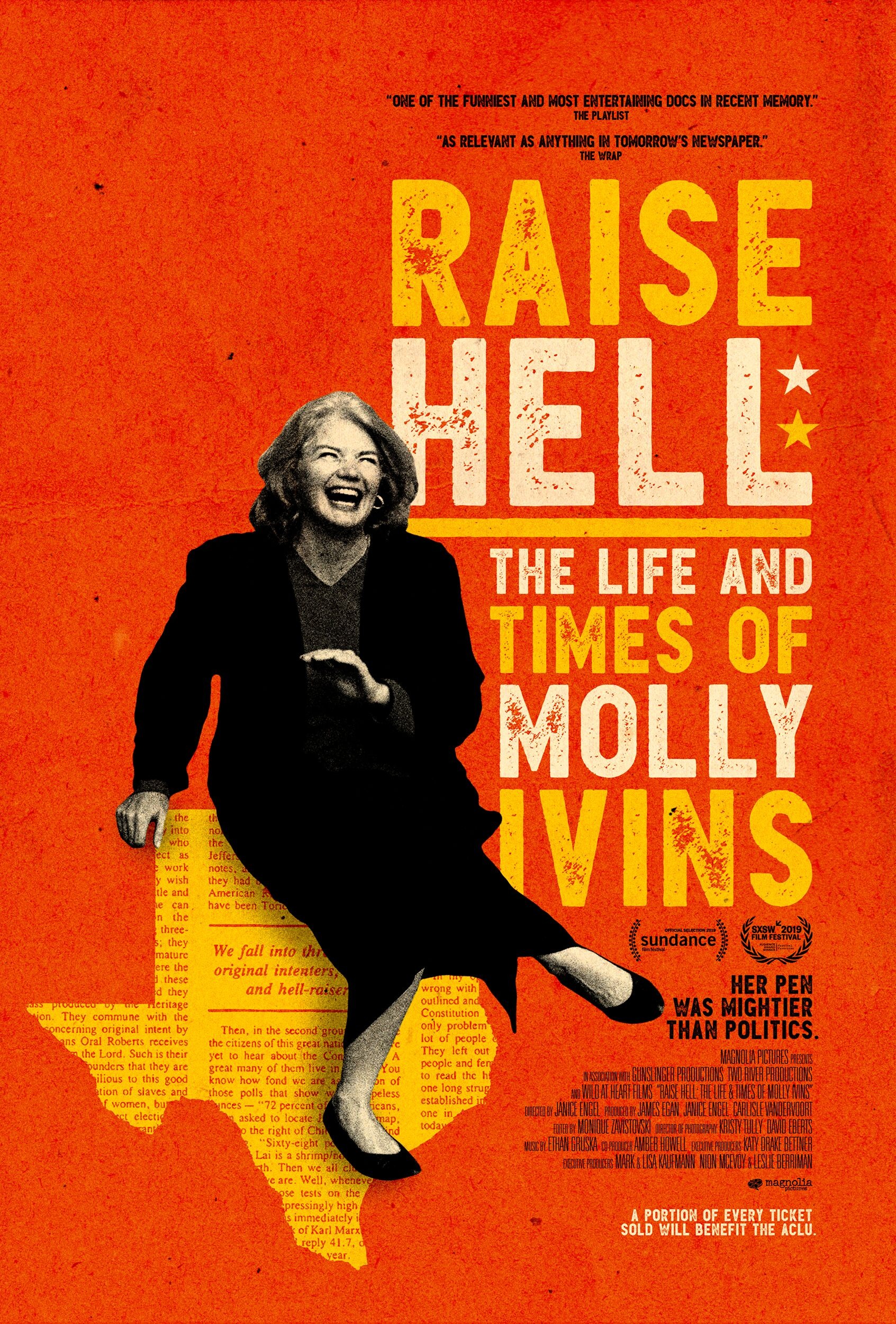 Mega Sized Movie Poster Image for Raise Hell: The Life & Times of Molly Ivins 