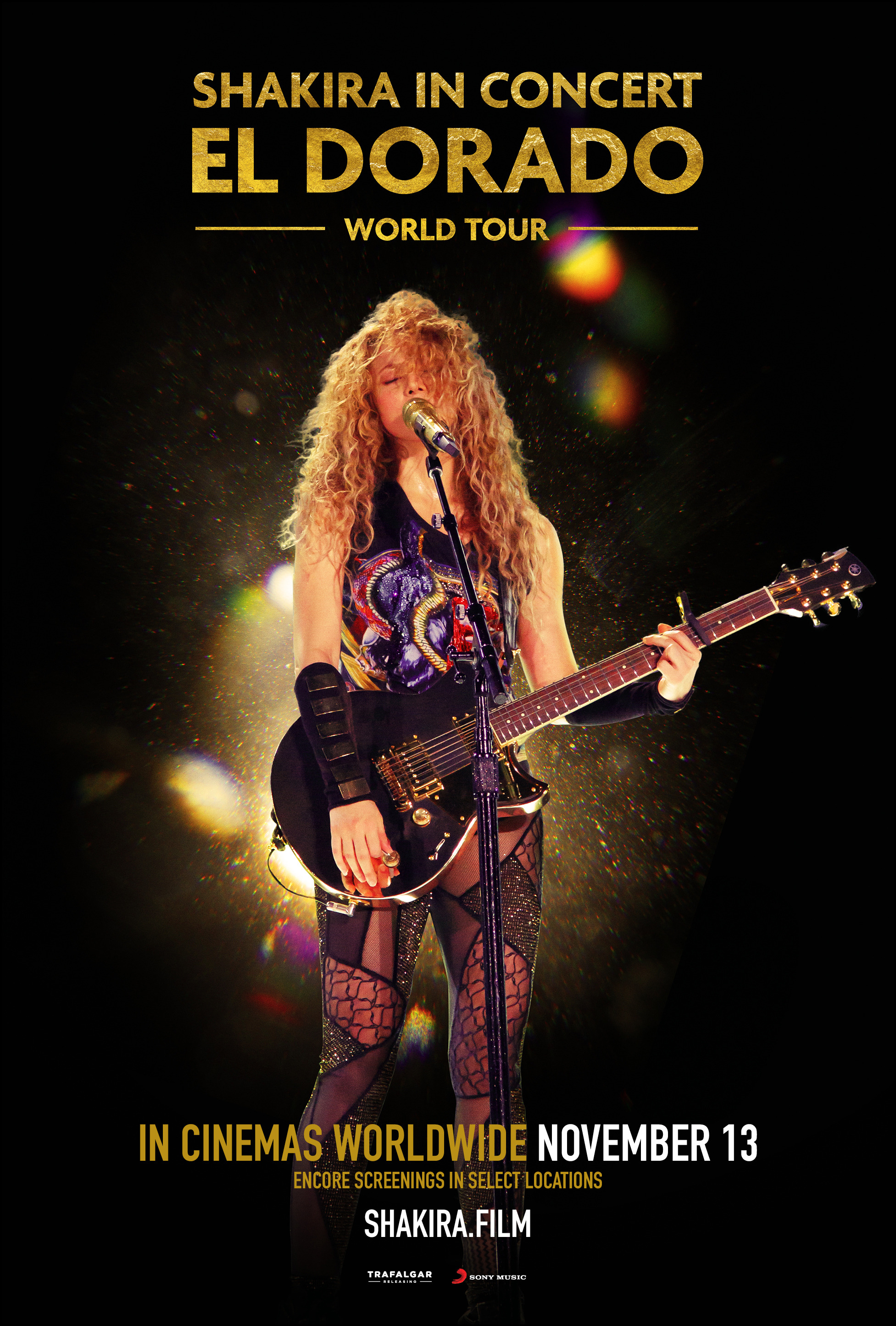 Mega Sized Movie Poster Image for Shakira In Concert: El Dorado World Tour 