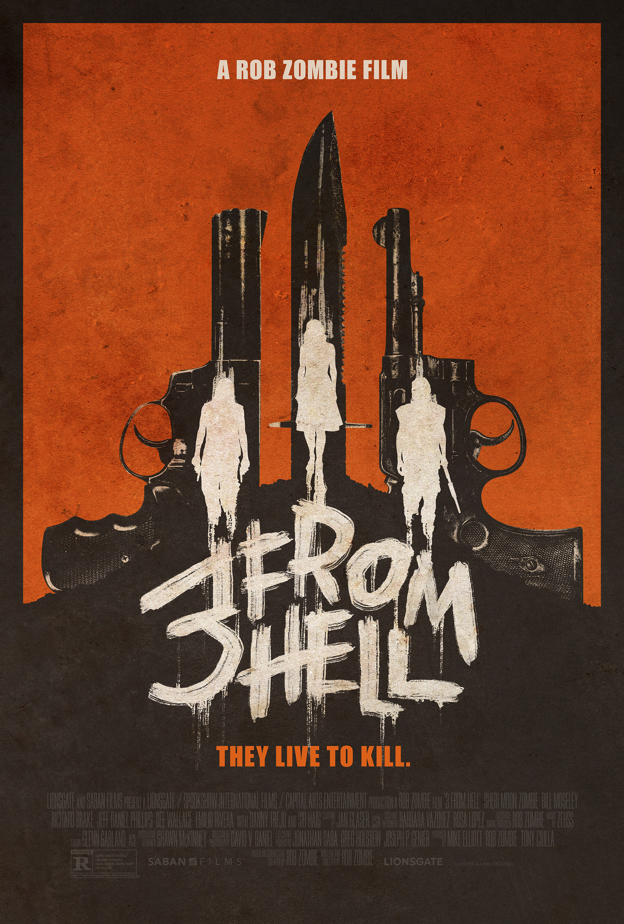 Mega Sized Movie Poster Image for Three From Hell (#2 of 3)