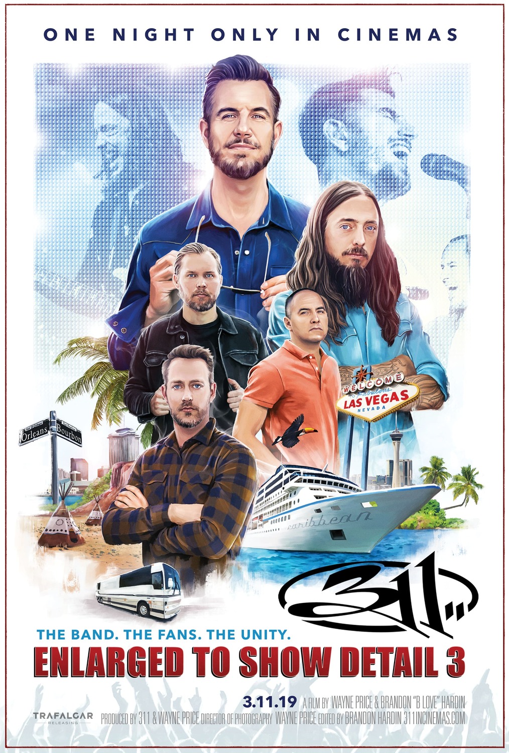 Extra Large Movie Poster Image for 311: Enlarged to Show Detail 3 