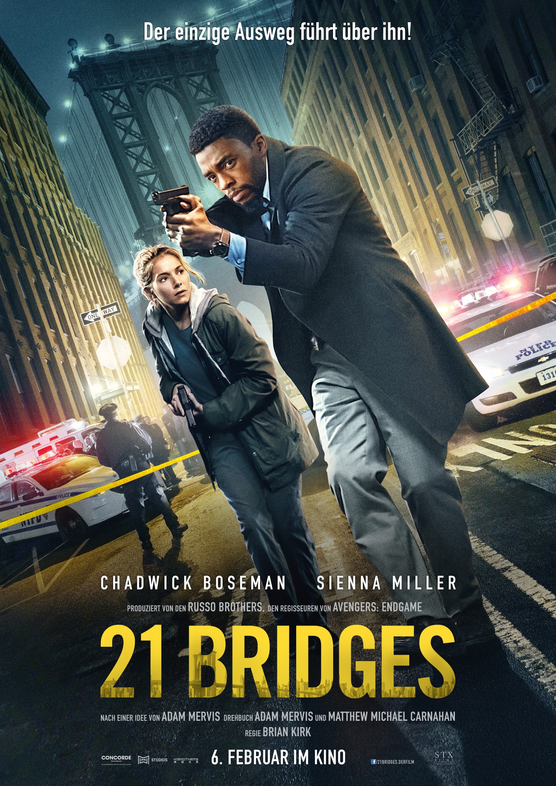 Mega Sized Movie Poster Image for 21 Bridges (#3 of 3)