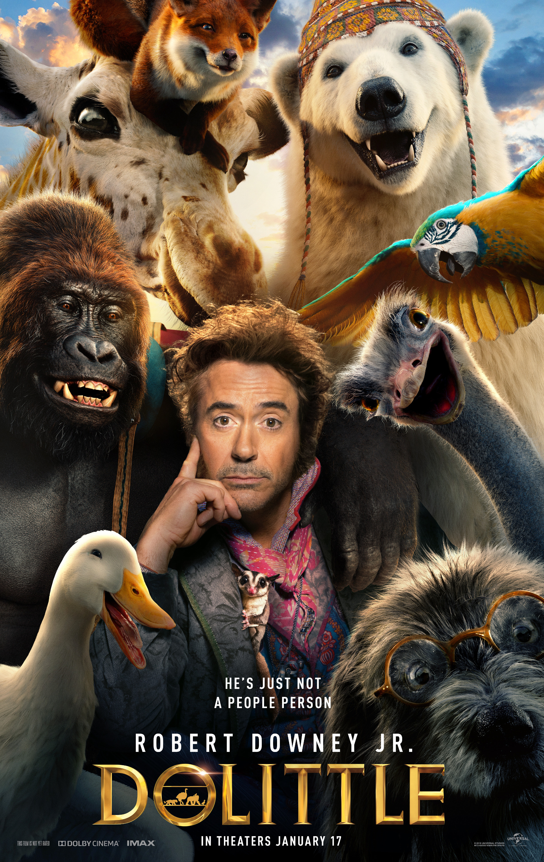 Mega Sized Movie Poster Image for Dolittle (#1 of 12)