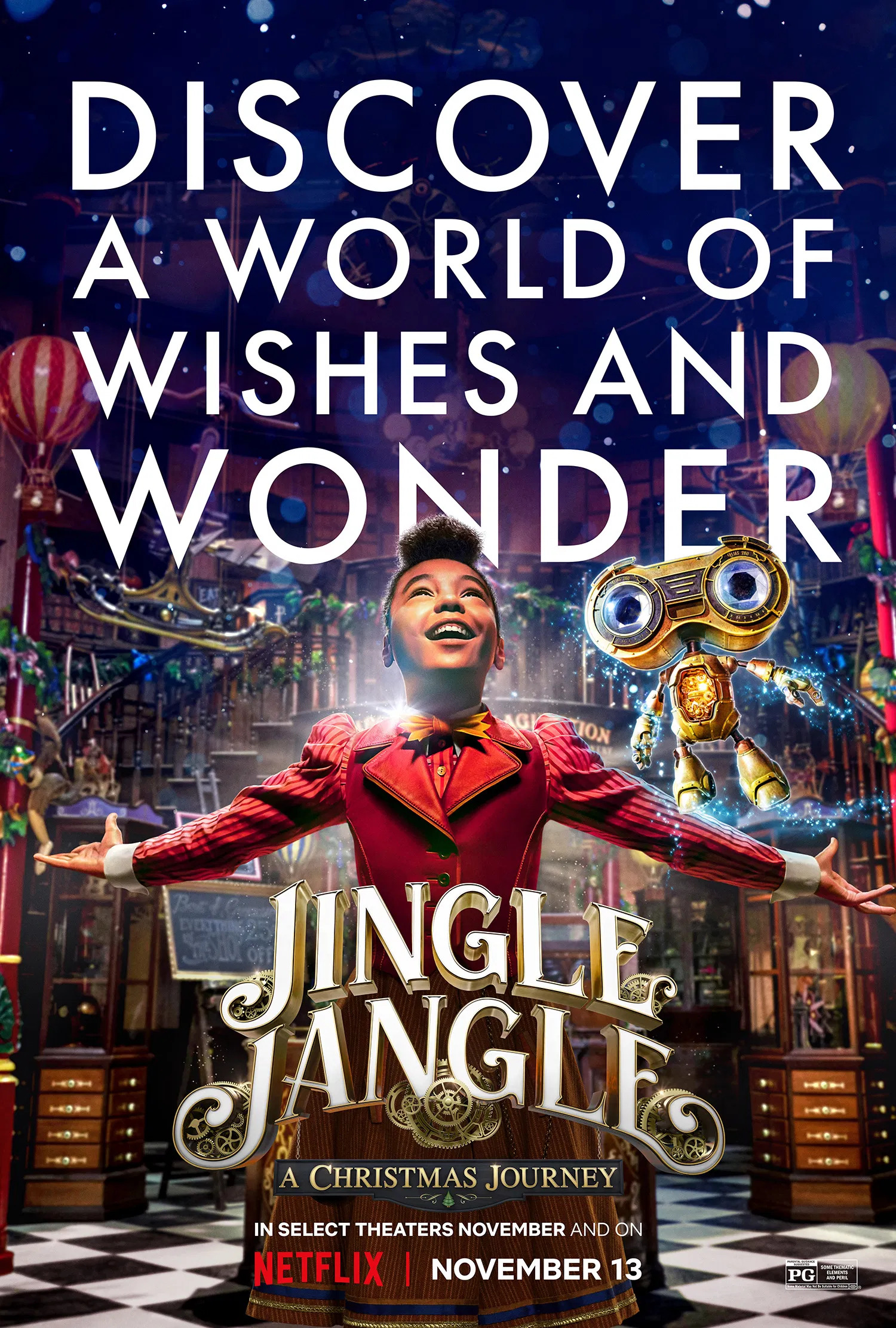 Mega Sized Movie Poster Image for Jingle Jangle: A Christmas Journey (#1 of 3)