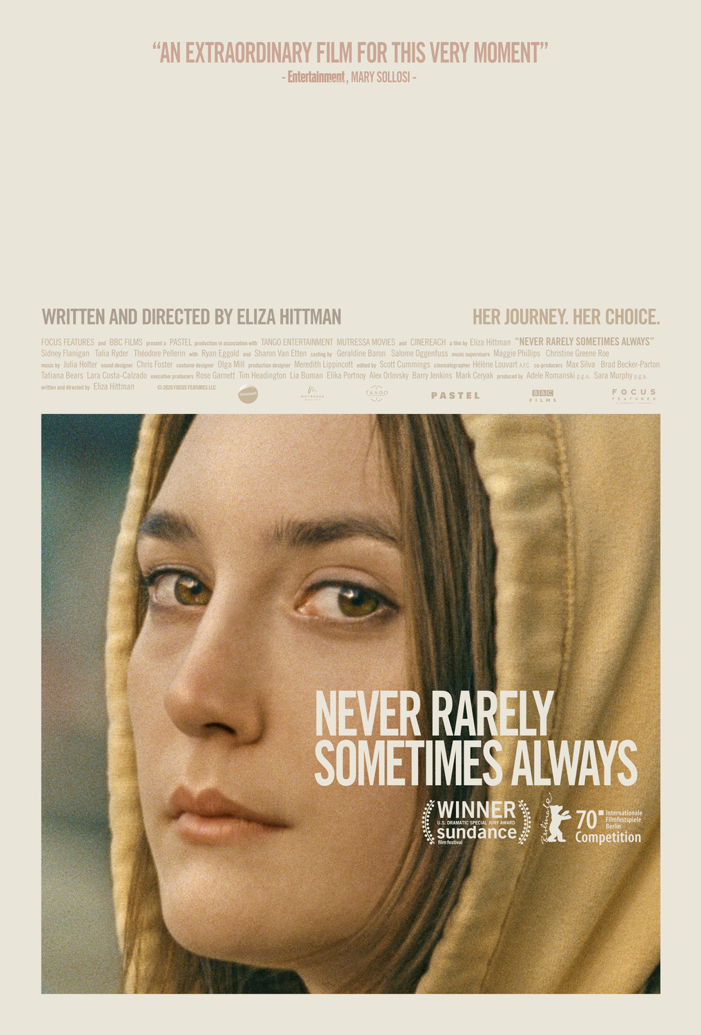 Extra Large Movie Poster Image for Never Rarely Sometimes Always 