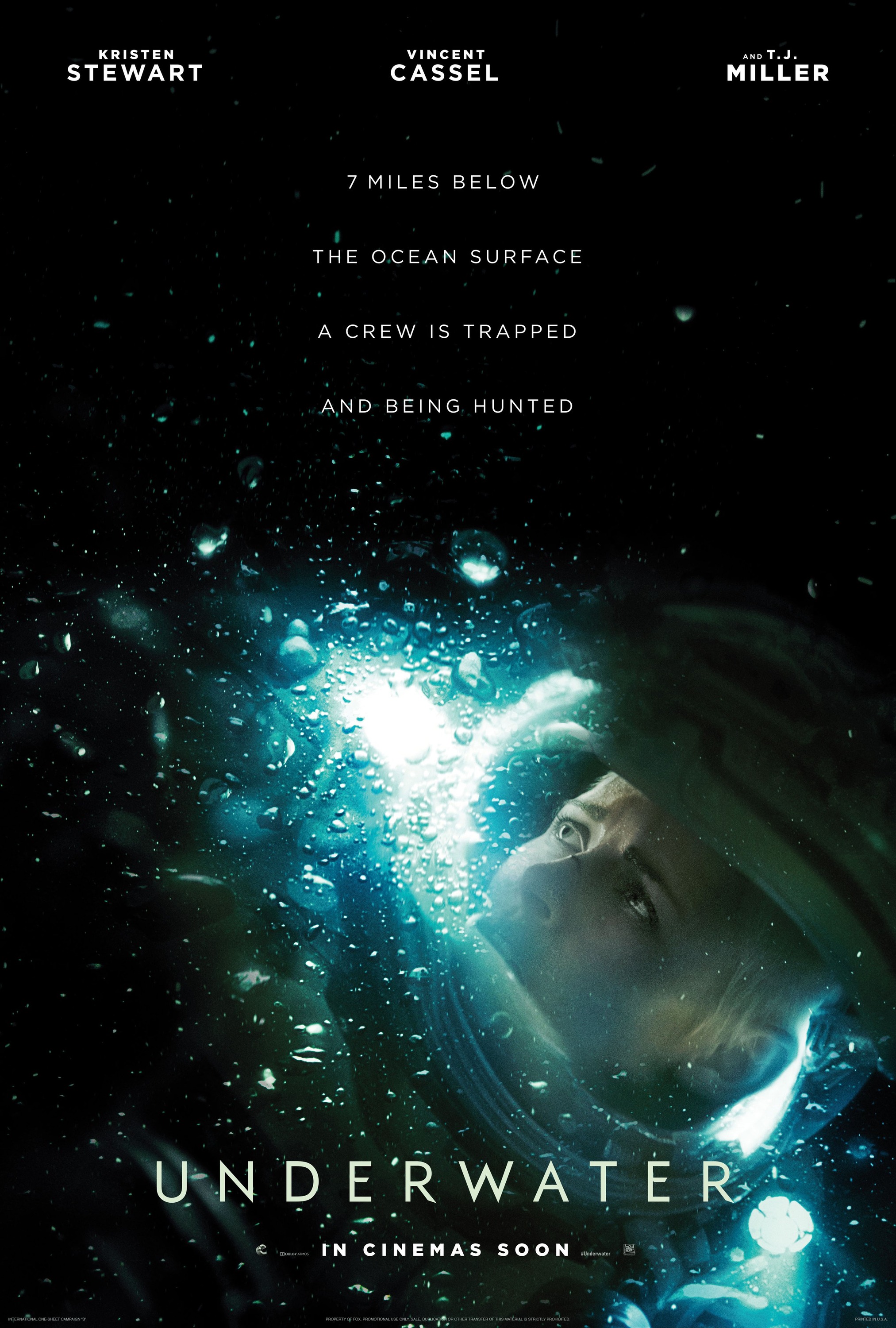 2020 Underwater Movie Poster Multiple Sizes 