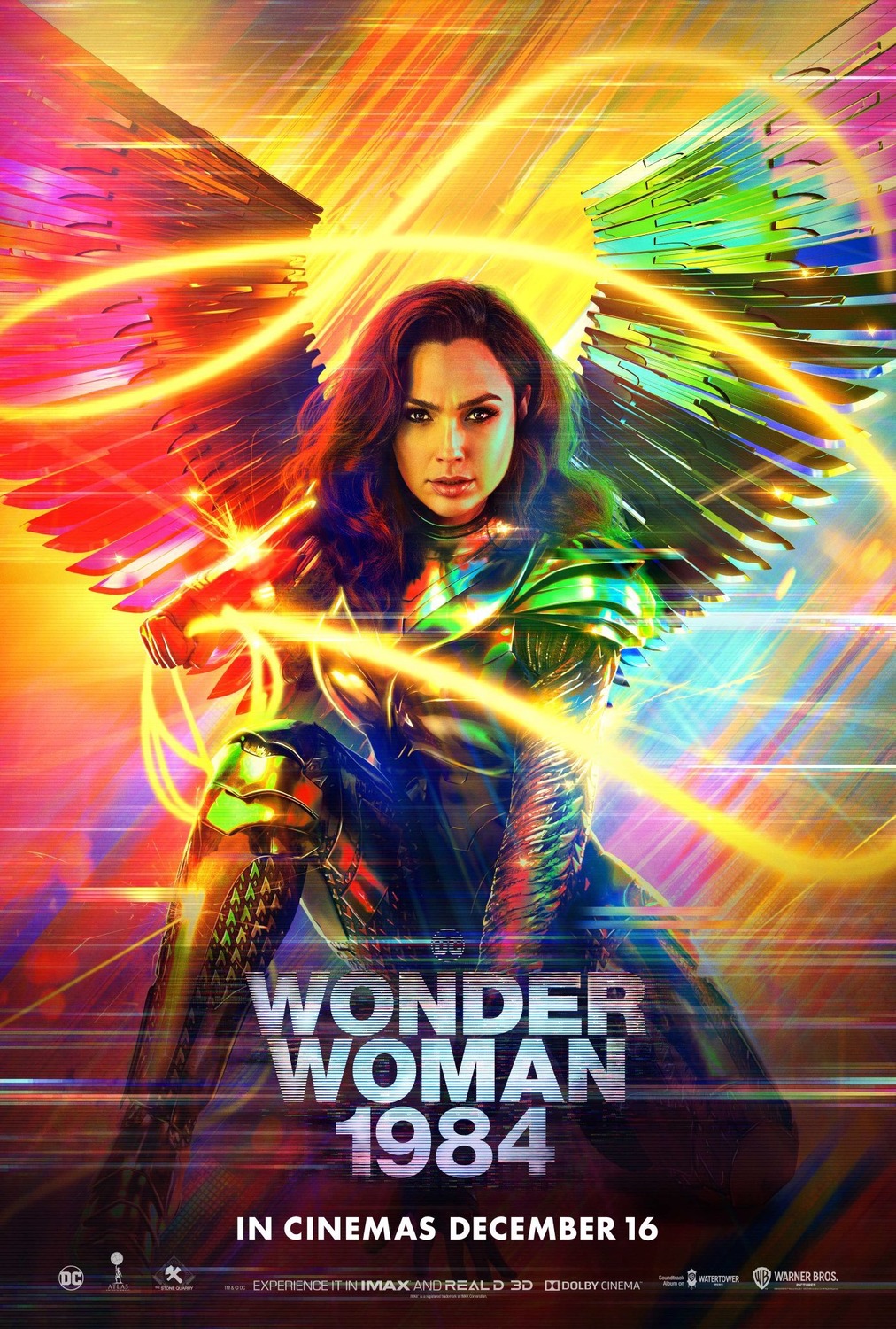 Wonder Woman 1984 Movie Poster Wall Decor 48x32 40x27 36x24 30x20 18x12" 
