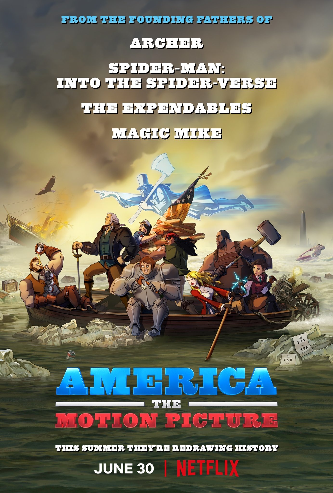Mega Sized Movie Poster Image for America: The Motion Picture 
