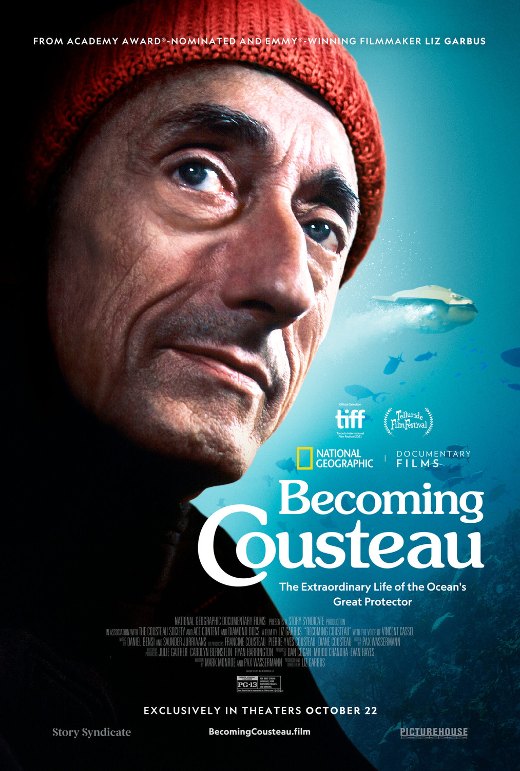 Extra Large Movie Poster Image for Becoming Cousteau 