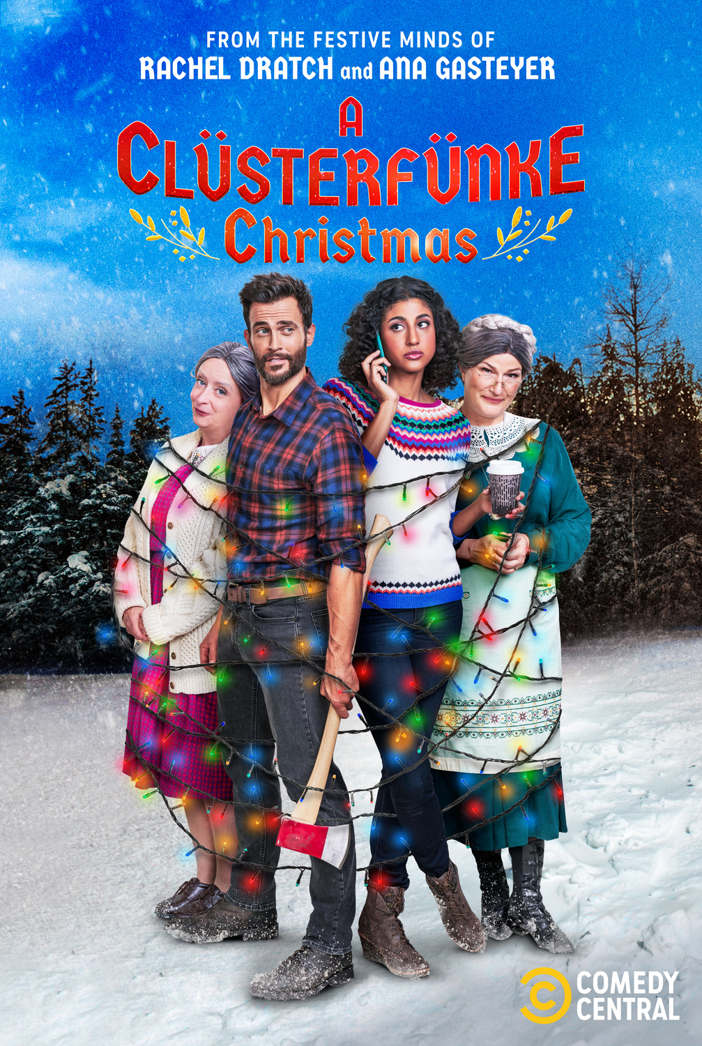 Extra Large Movie Poster Image for A Clüsterfünke Christmas 