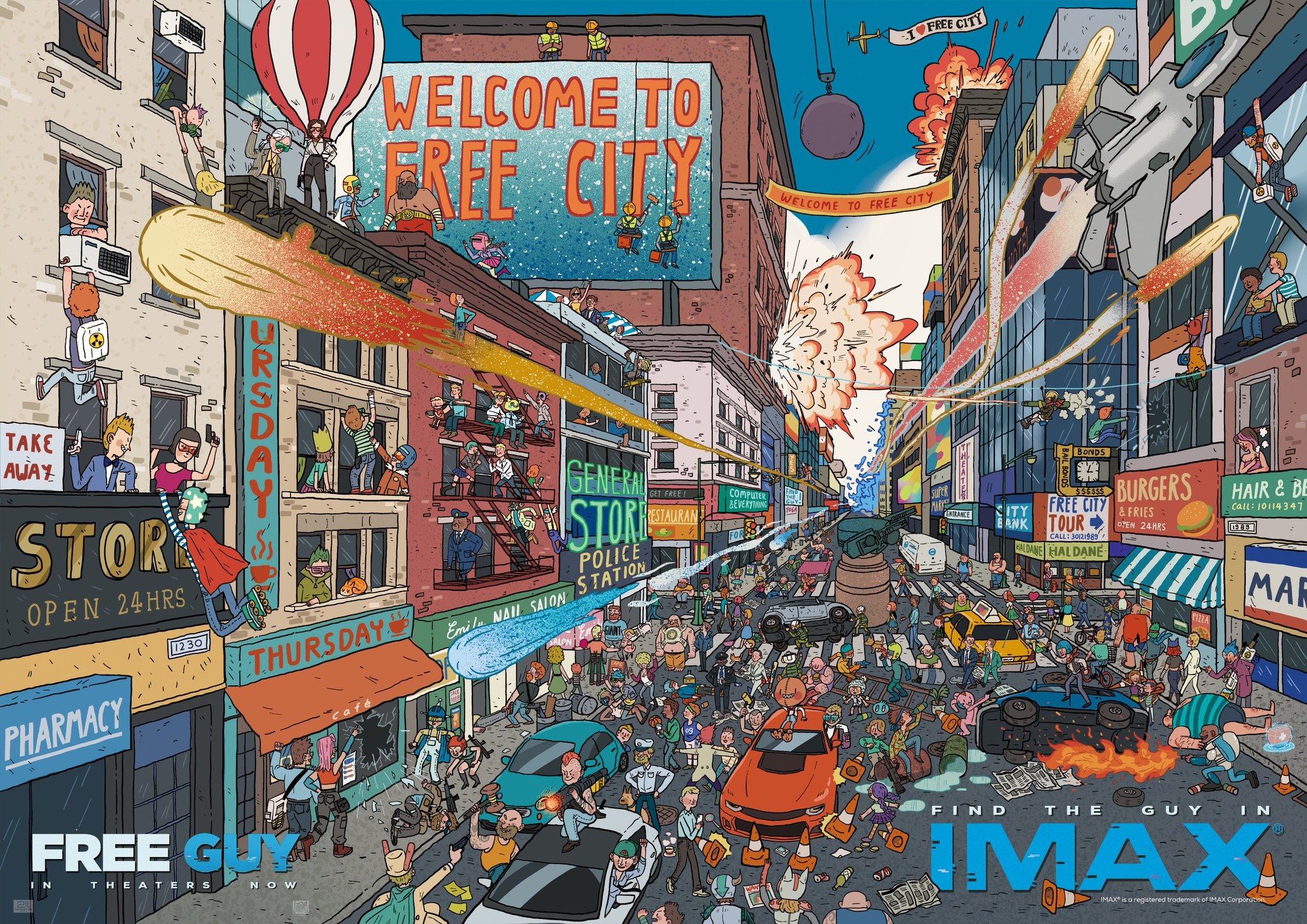 Mega Sized Movie Poster Image for Free Guy (#15 of 16)