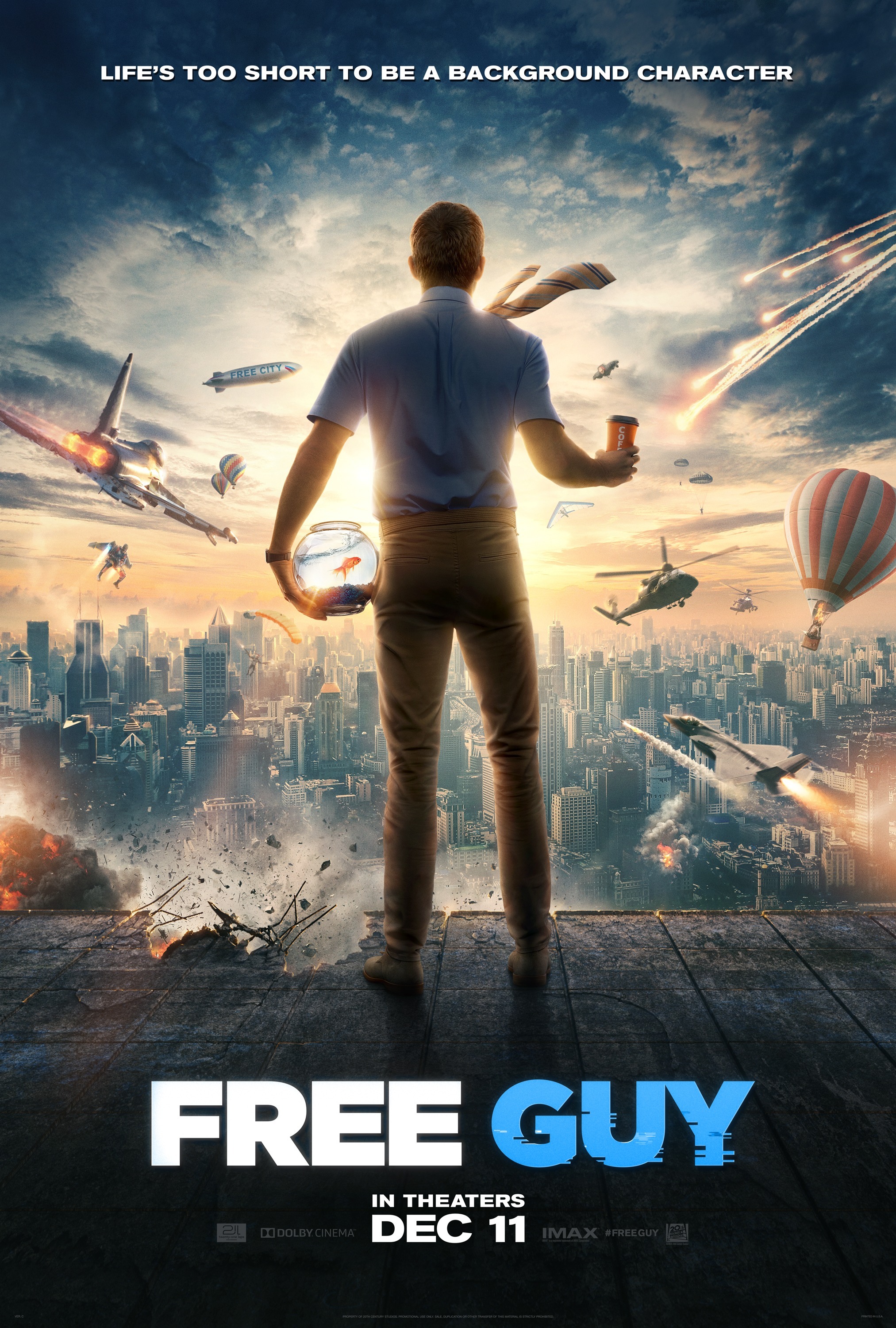 Mega Sized Movie Poster Image for Free Guy (#4 of 16)