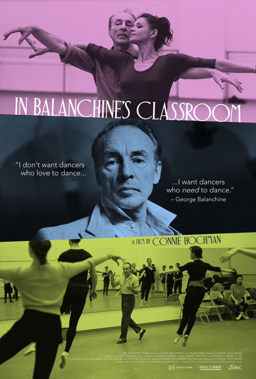 Extra Large Movie Poster Image for In Balanchine's Classroom 