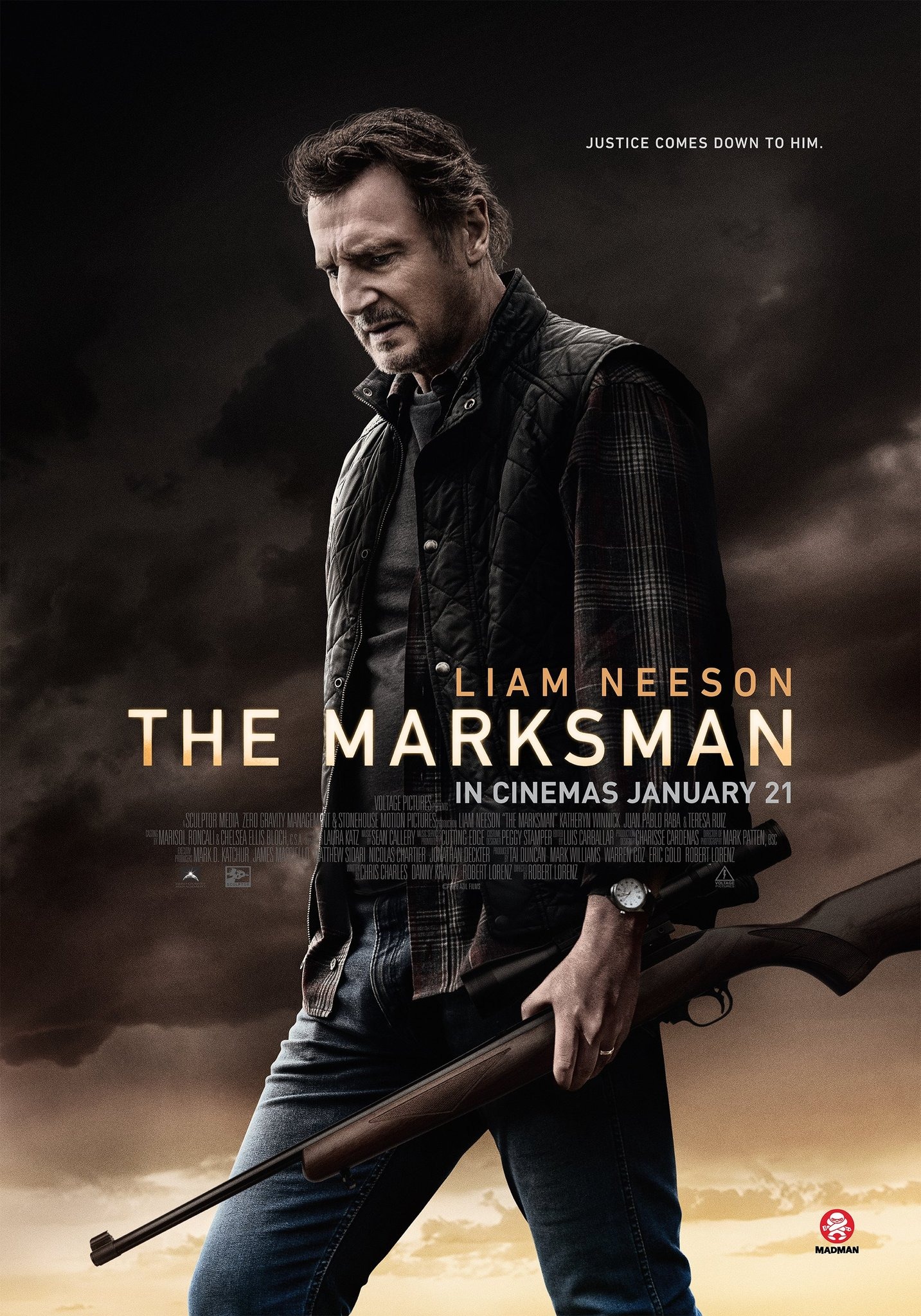 Mega Sized Movie Poster Image for The Marksman (#2 of 2)