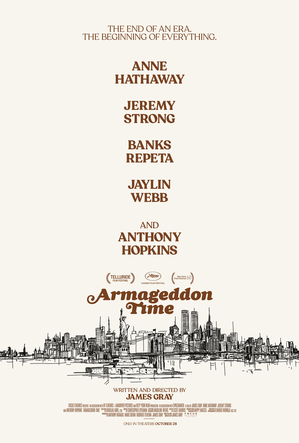 Extra Large Movie Poster Image for Armageddon Time (#1 of 2)