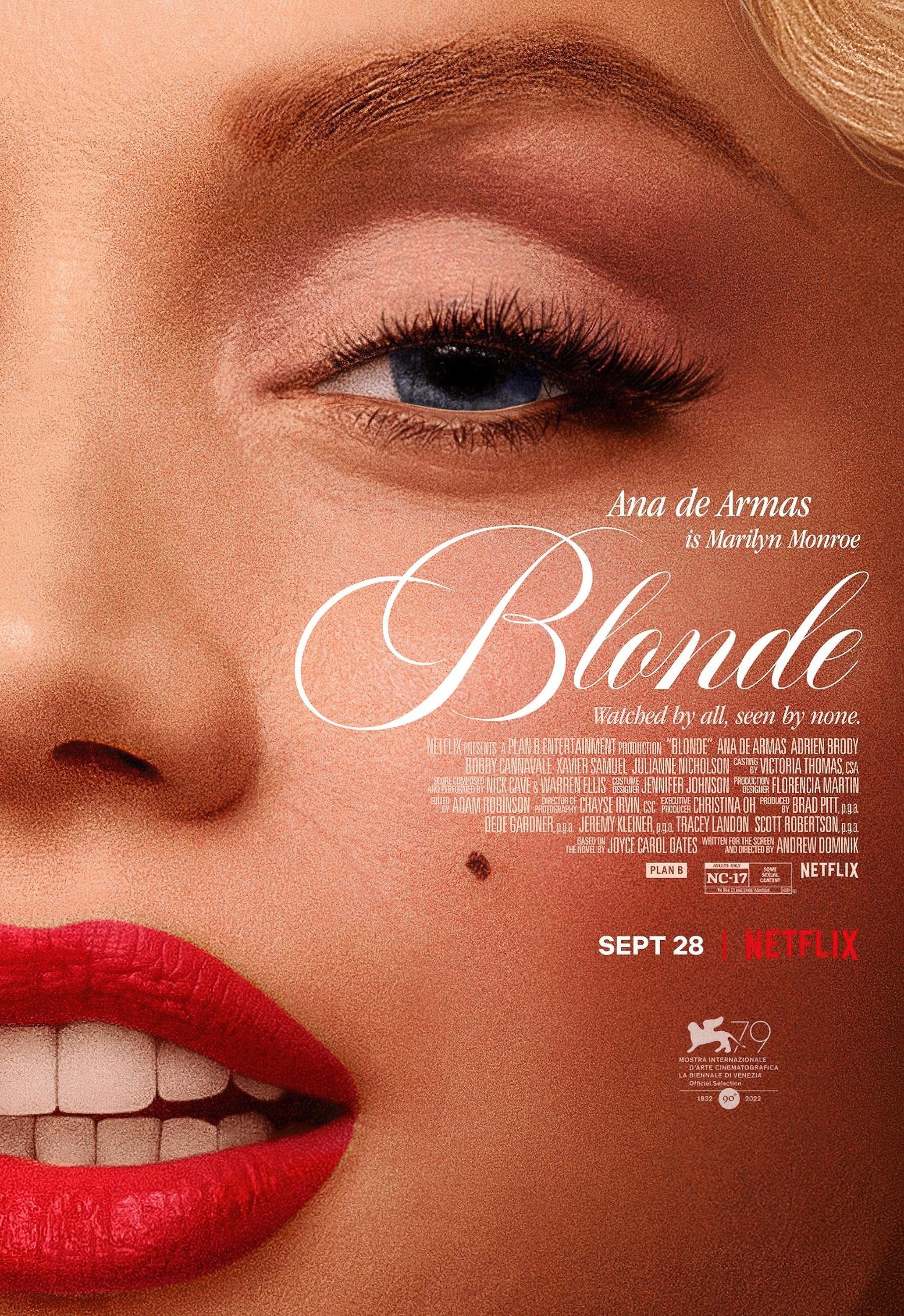 Mega Sized Movie Poster Image for Blonde (#1 of 4)