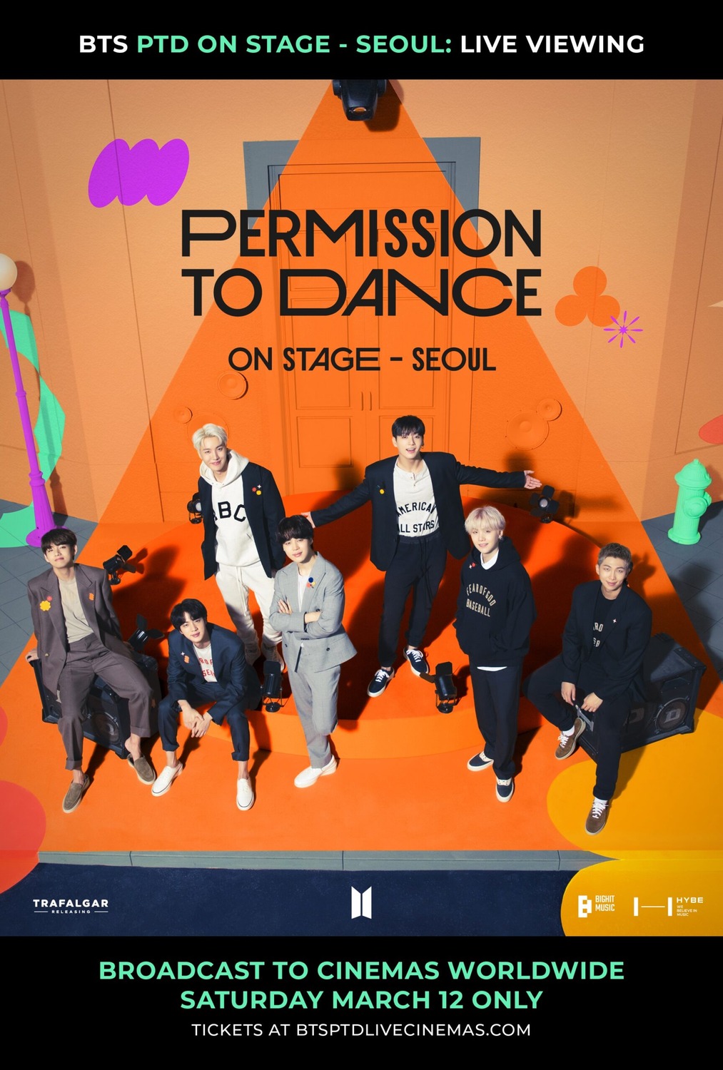 Extra Large Movie Poster Image for BTS Permission to Dance on Stage - Seoul: Live Viewing 