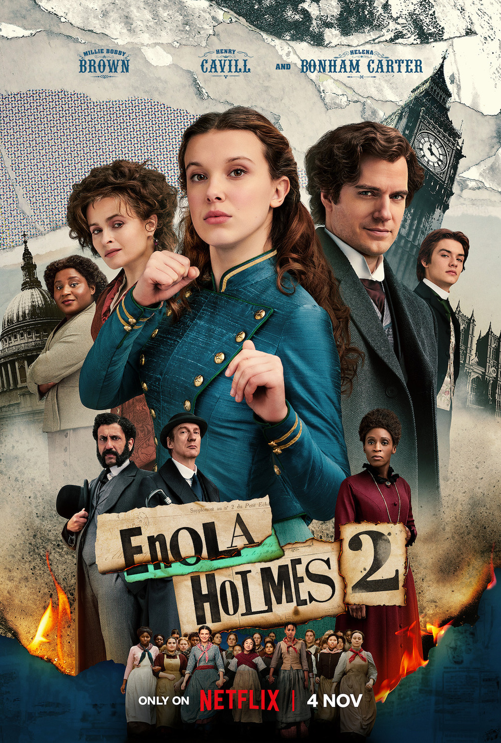 Extra Large Movie Poster Image for Enola Holmes 2 (#2 of 11)