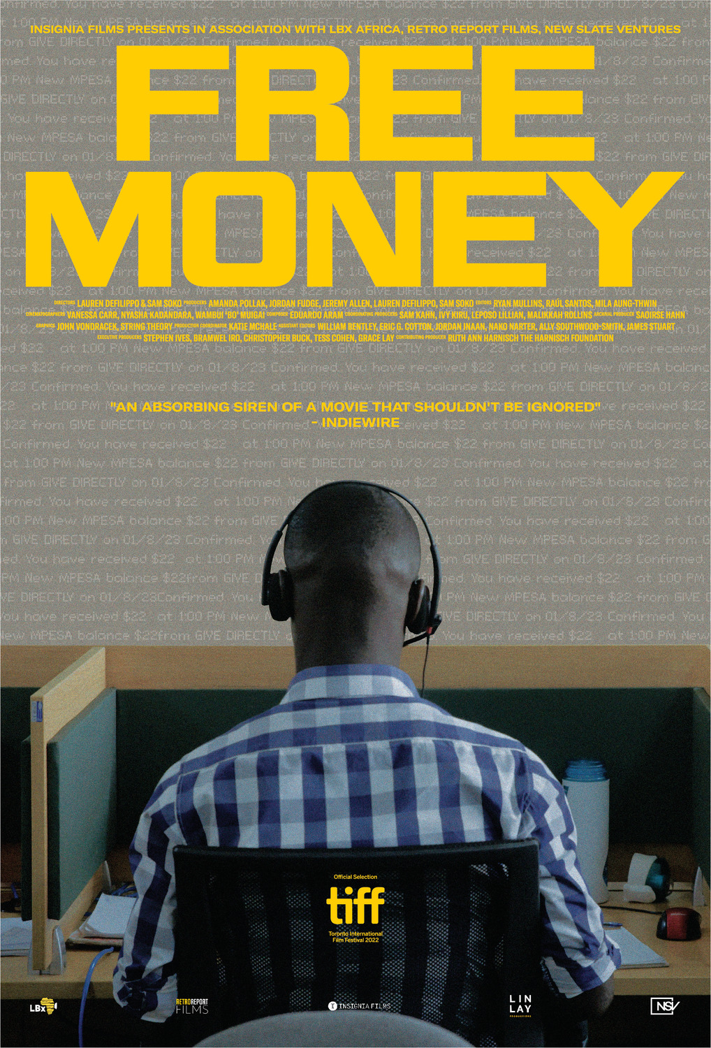 Extra Large Movie Poster Image for Free Money 