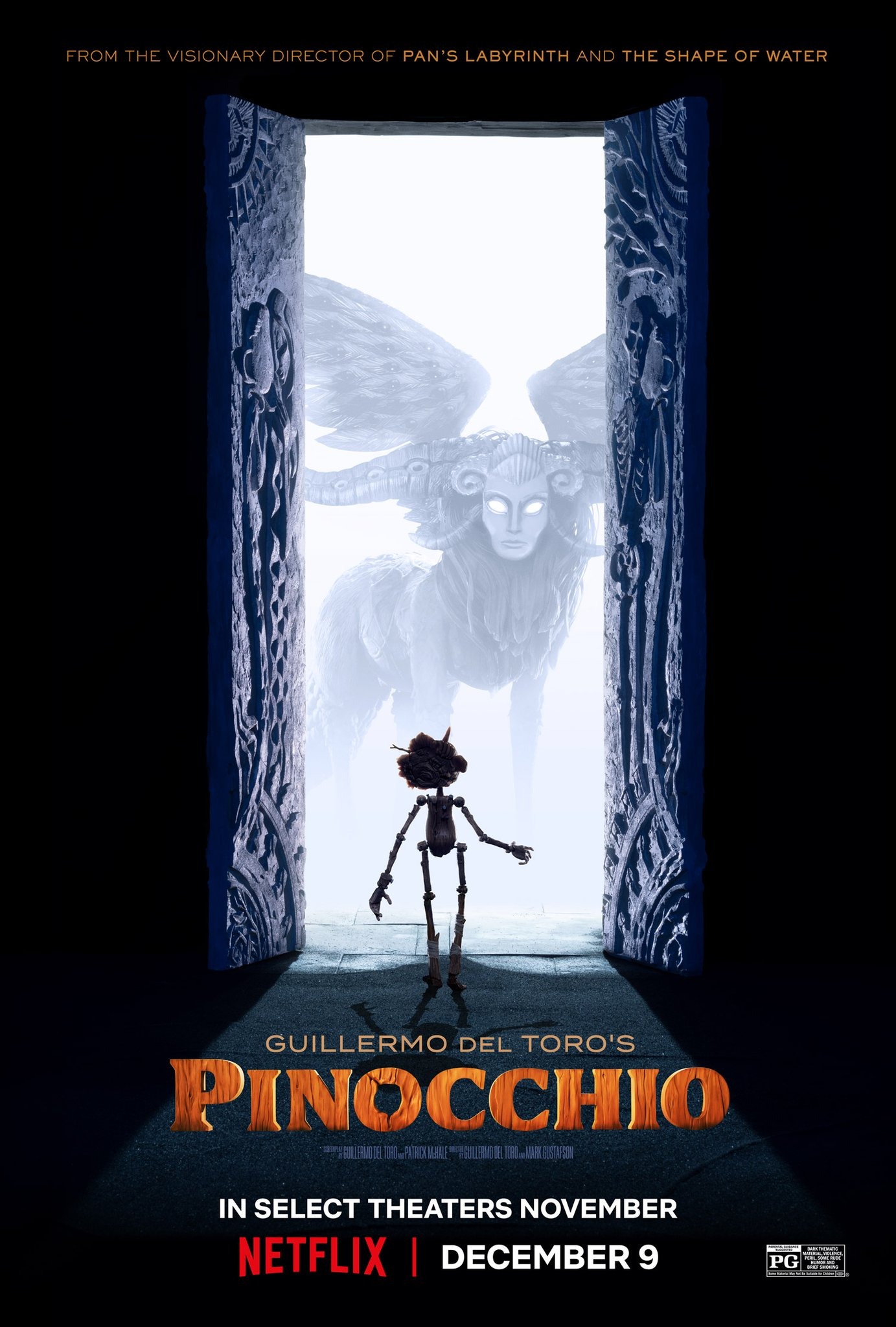 Mega Sized Movie Poster Image for Guillermo del Toro's Pinocchio (#2 of 3)