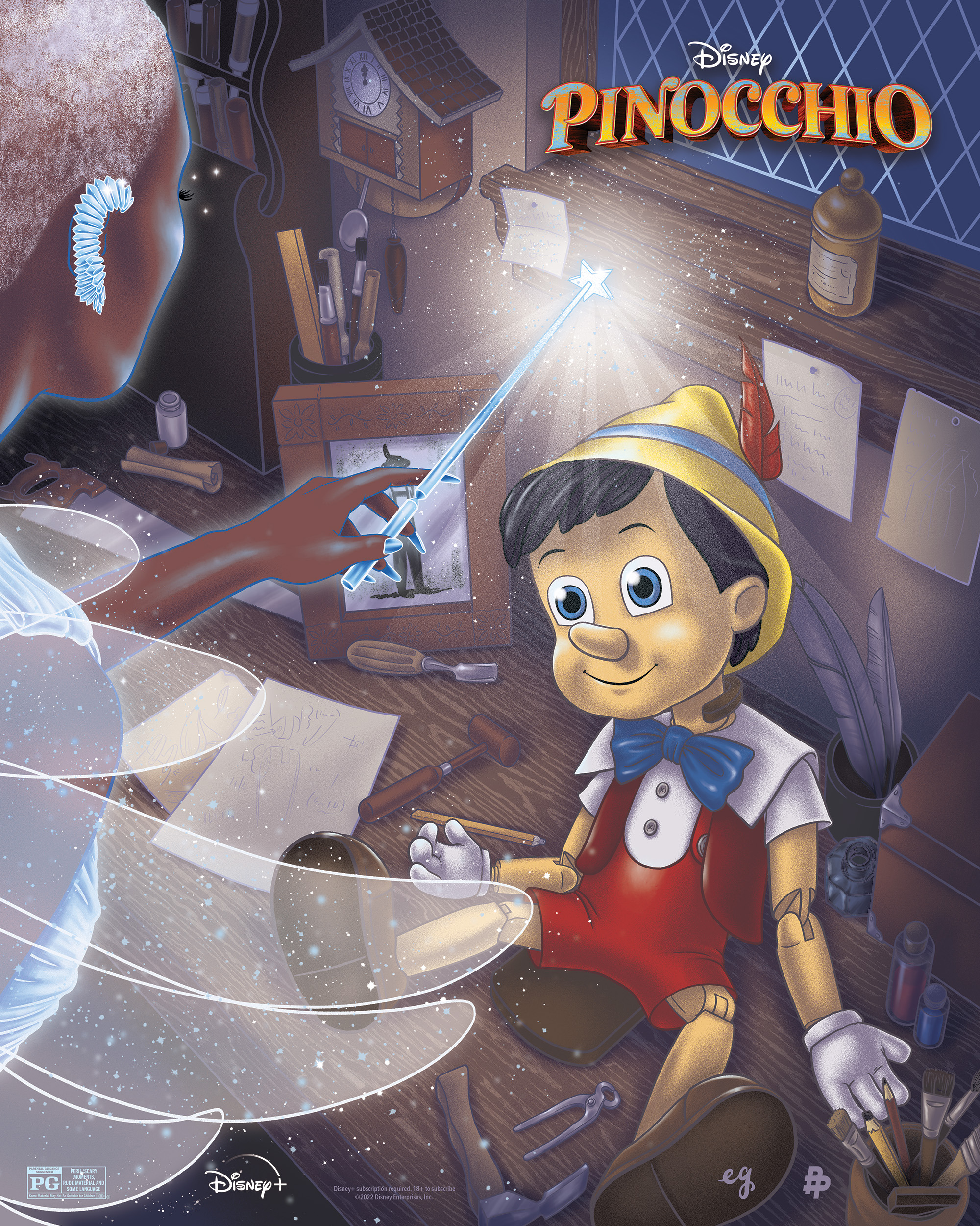 Mega Sized Movie Poster Image for Pinocchio (#14 of 17)