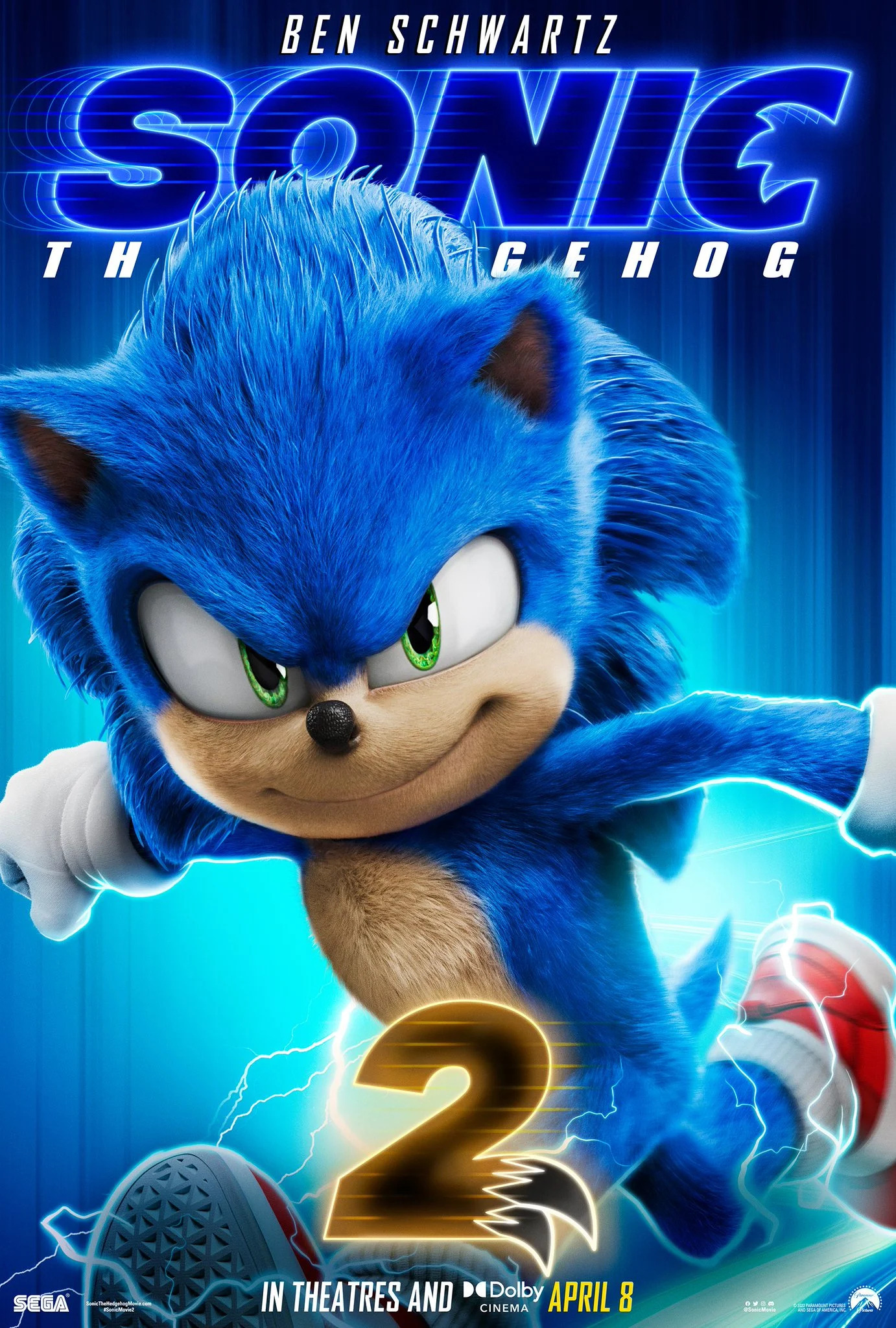 Mega Sized Movie Poster Image for Sonic the Hedgehog 2 (#14 of 34)
